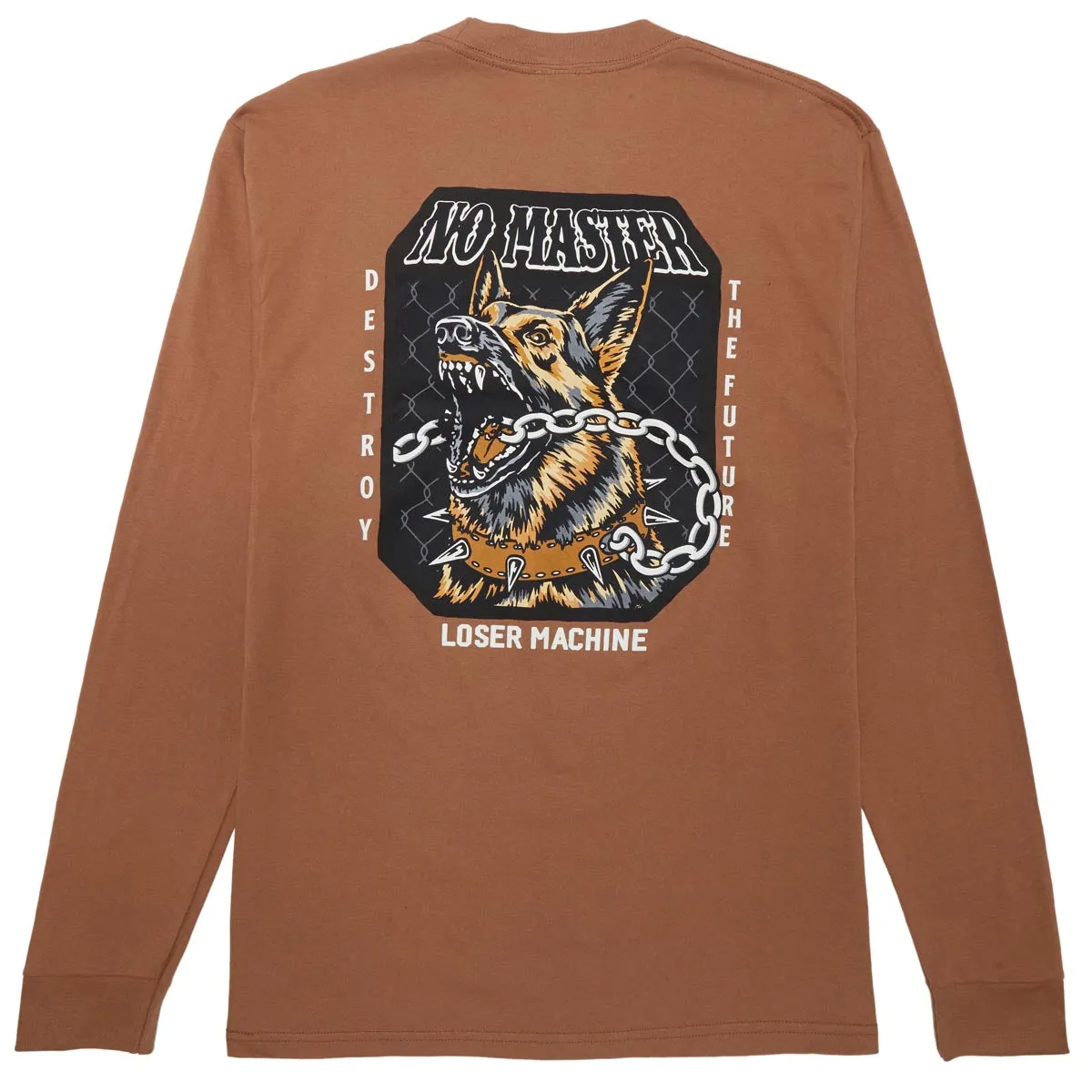 Loser Machine No Master Long Sleeve T-Shirt - Brown Sugar