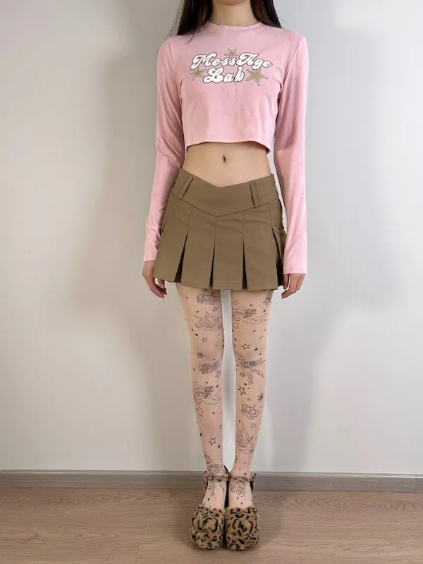 Love cupid tattoo tights