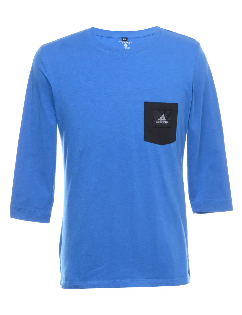 Luke Long Sleeve Beyond Retro Reworked Adidas Pocket T-Shirt - XS