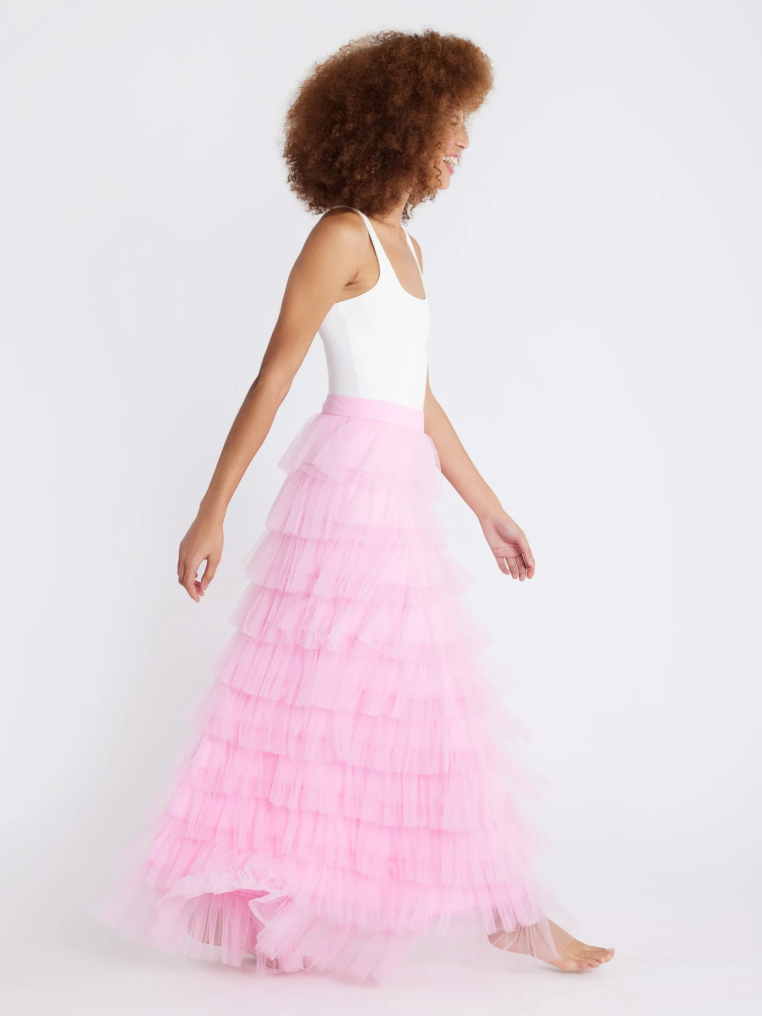 Lulu Skirt in Bubblegum Tulle