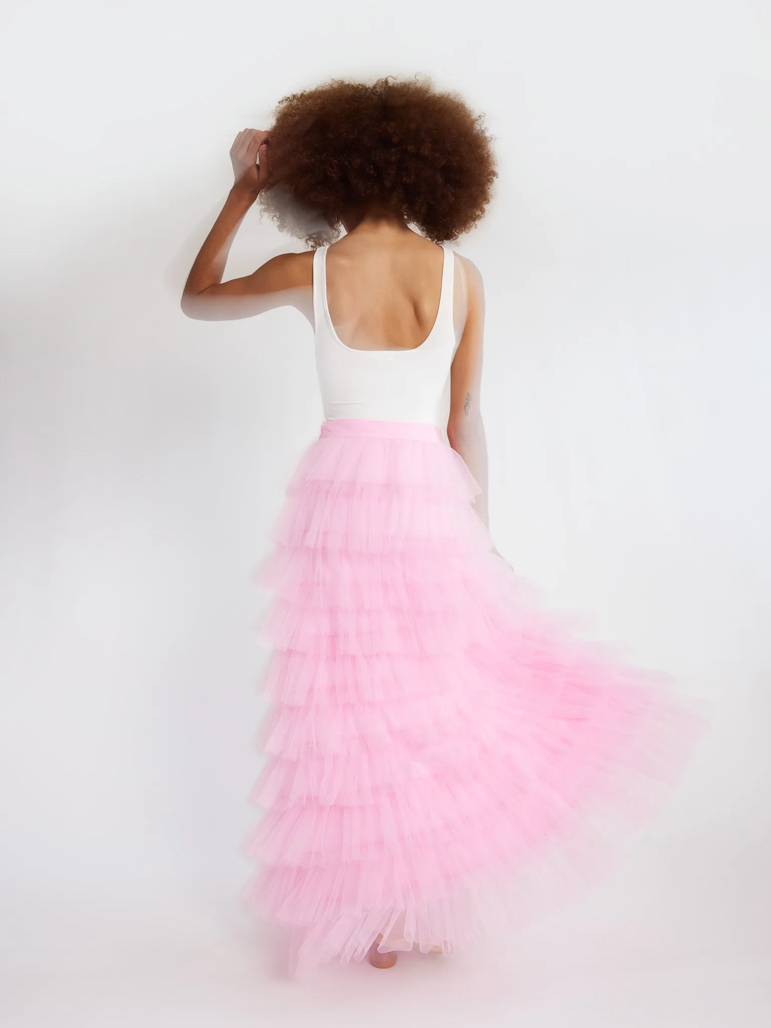 Lulu Skirt in Bubblegum Tulle