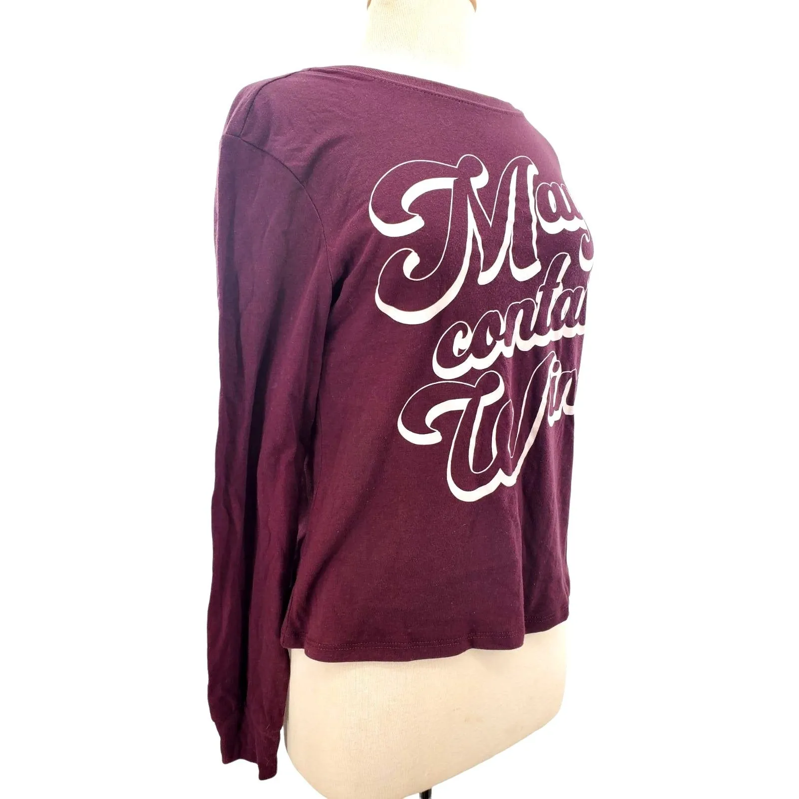 MAY CONTAIN WINE Zoe Liv Lightweight top Long-Sleeve T-shirt