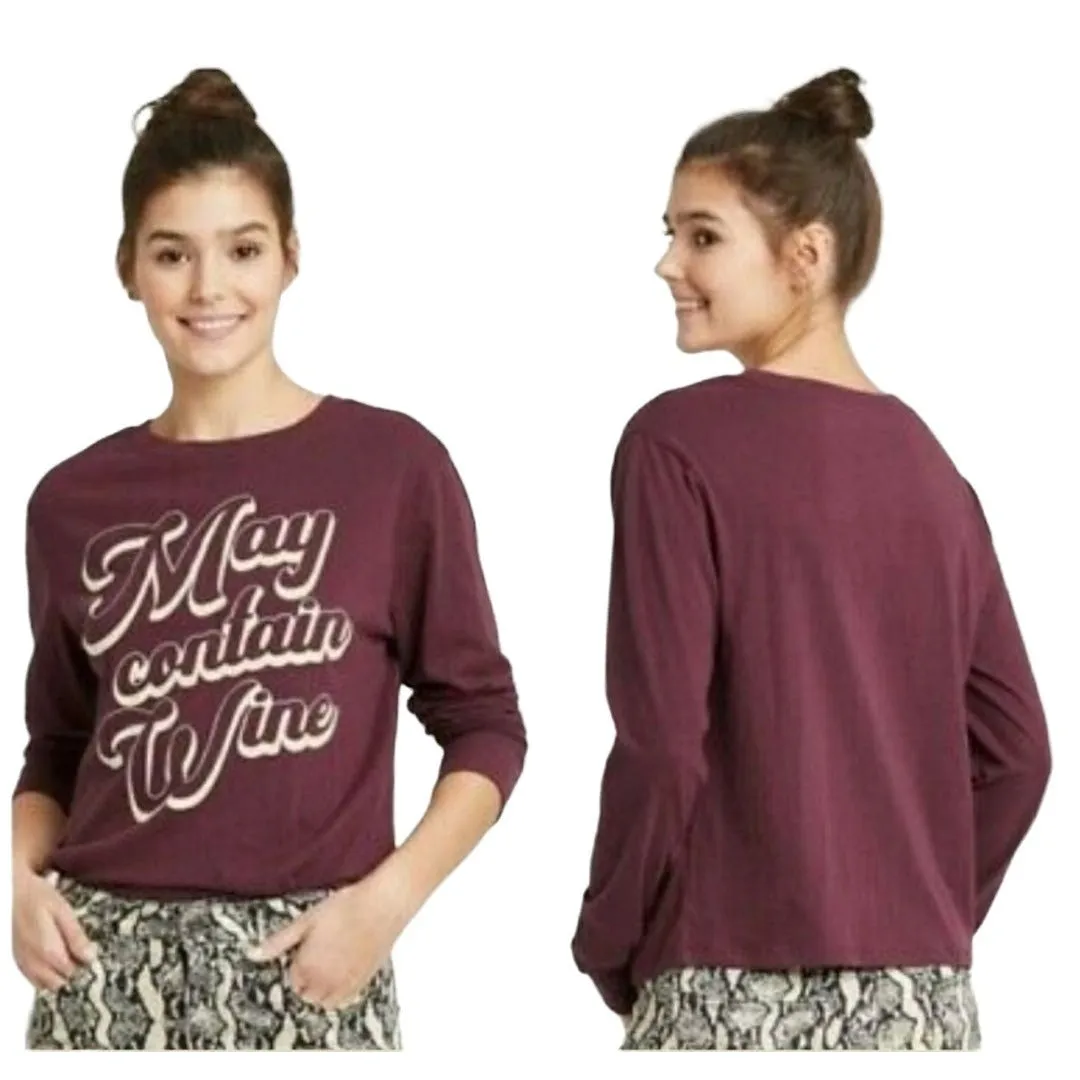 MAY CONTAIN WINE Zoe Liv Lightweight top Long-Sleeve T-shirt