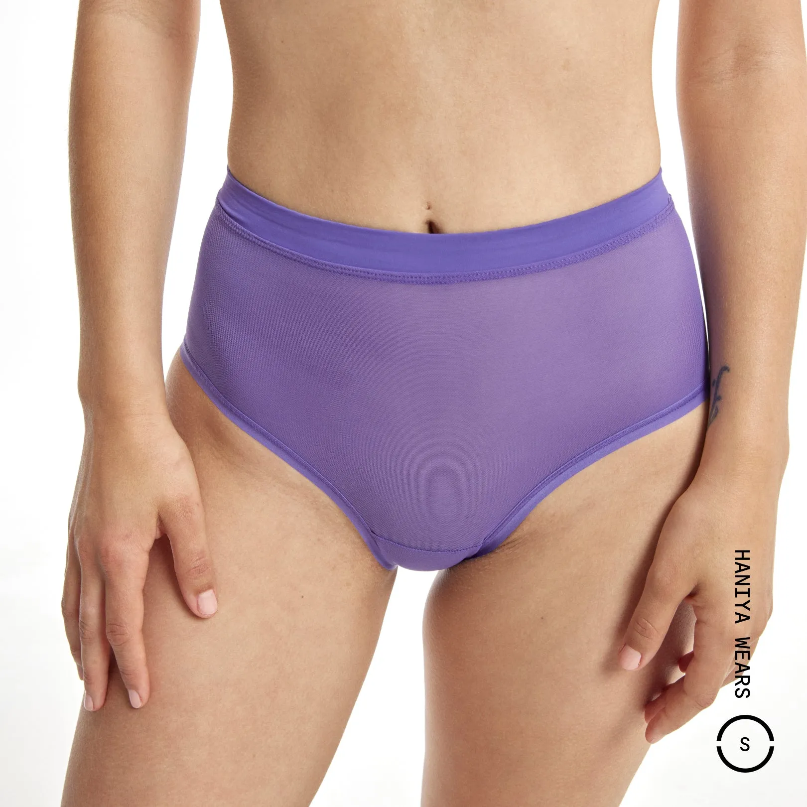 Mesh High Waist Brief - Archive