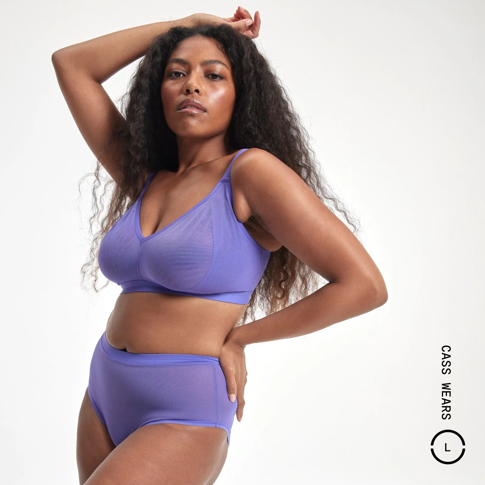 Mesh High Waist Brief - Archive