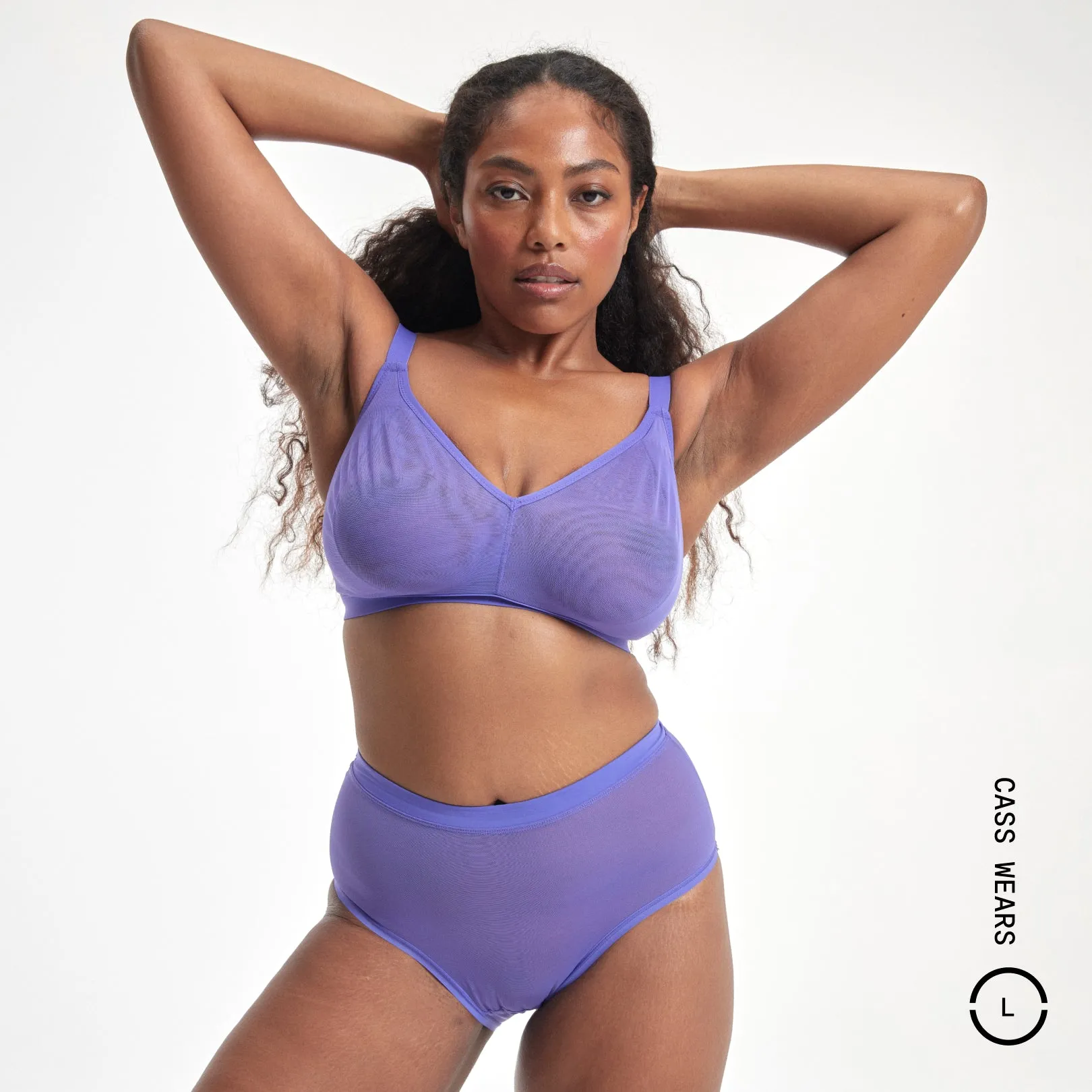 Mesh High Waist Brief - Archive