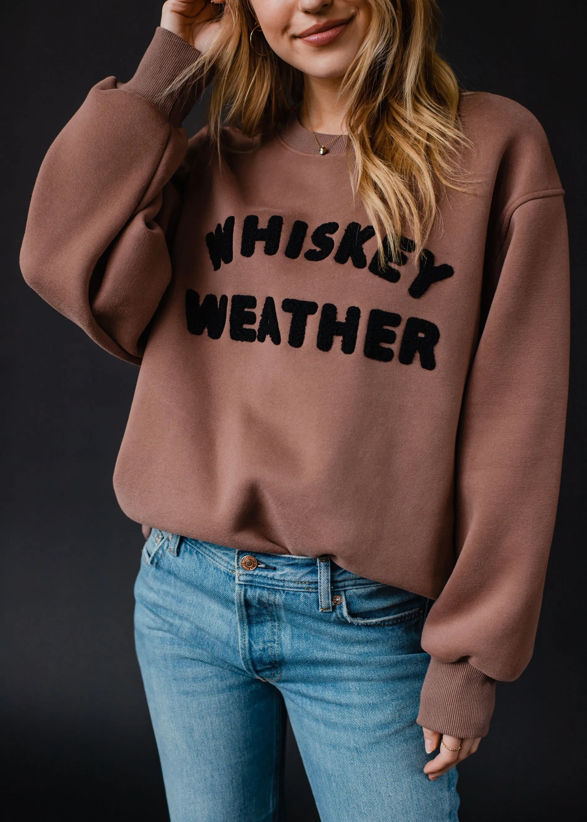 Mocha Whiskey Weather Sweatshirt