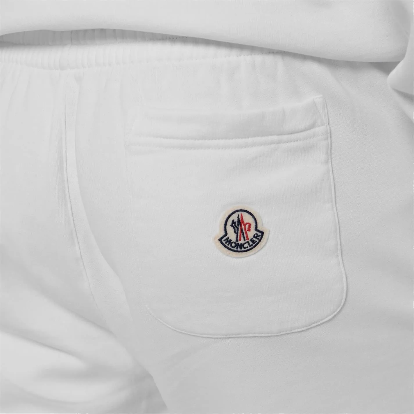 Moncler White Side Logo Sweatpants