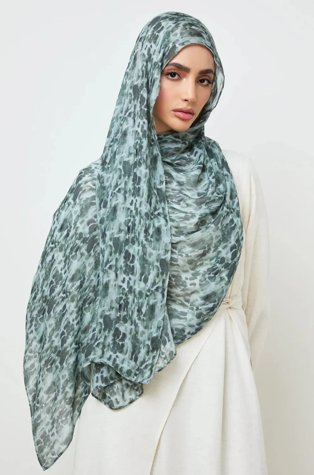 MY062   Hijab - Forest Mist  hijab  hijab/tudung  printed hijab  printed scarf  printed sacrf