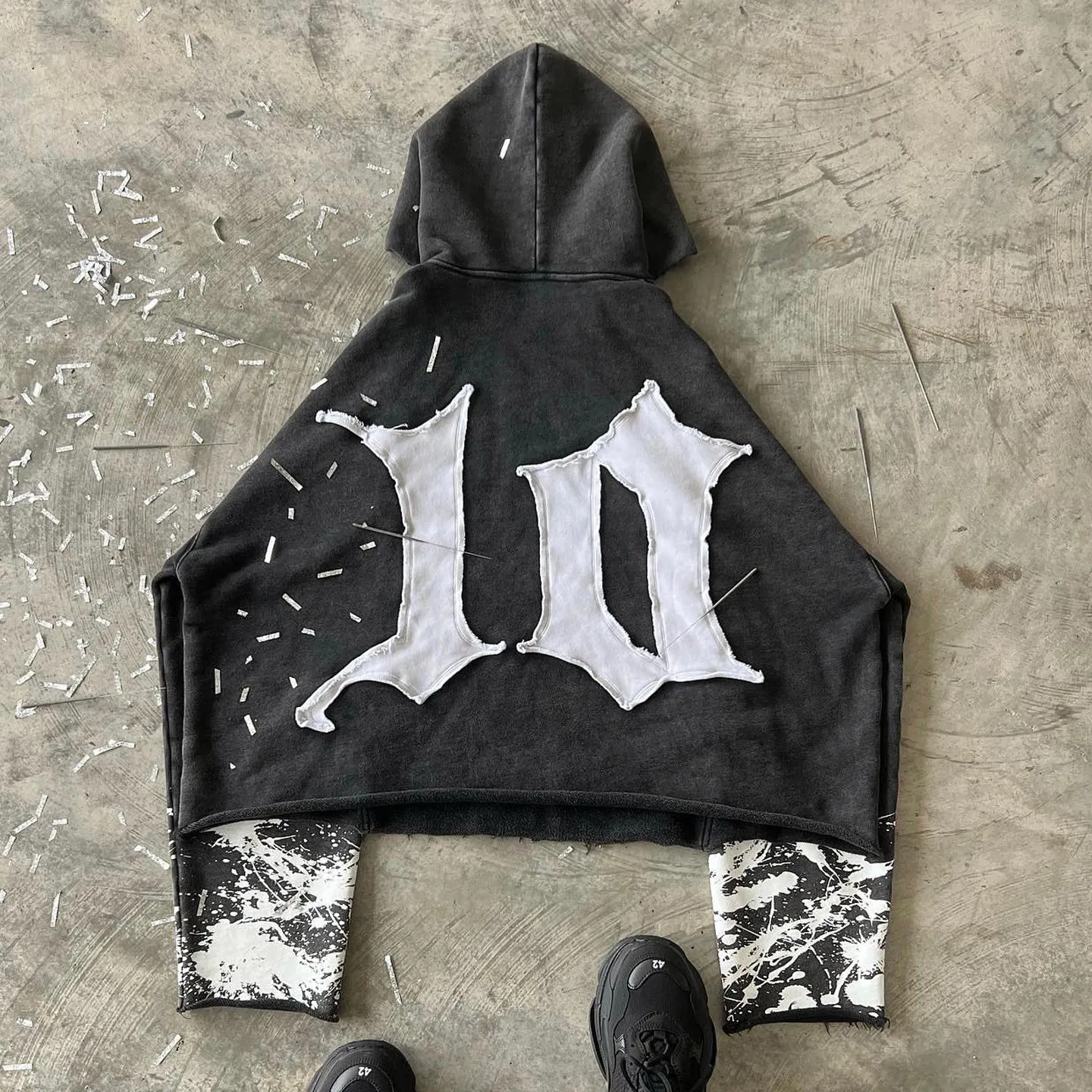 NO.10 Subsidy Printed Casual Street Hoodie