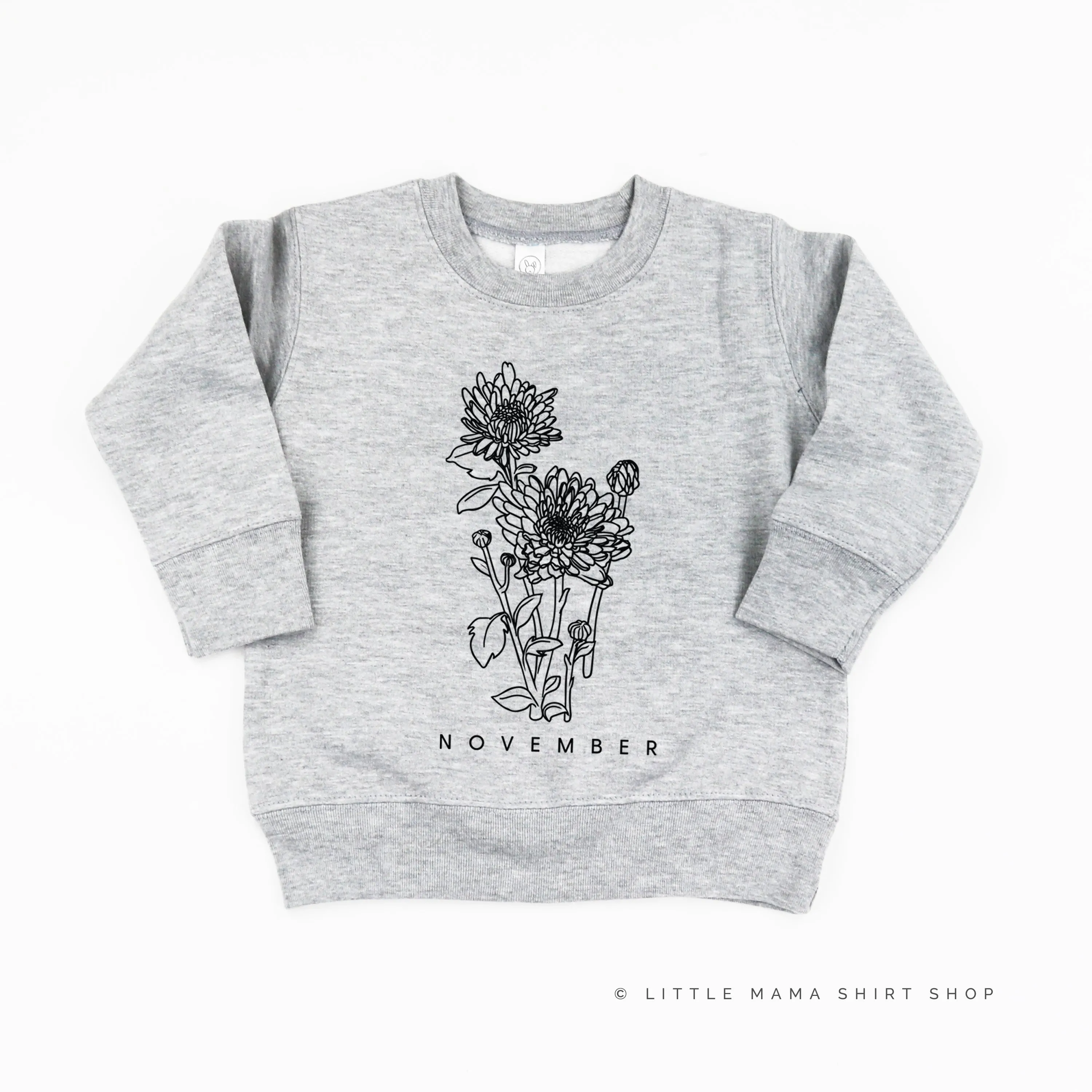 NOVEMBER BIRTH FLOWER - Chrysanthemum - Child Sweater