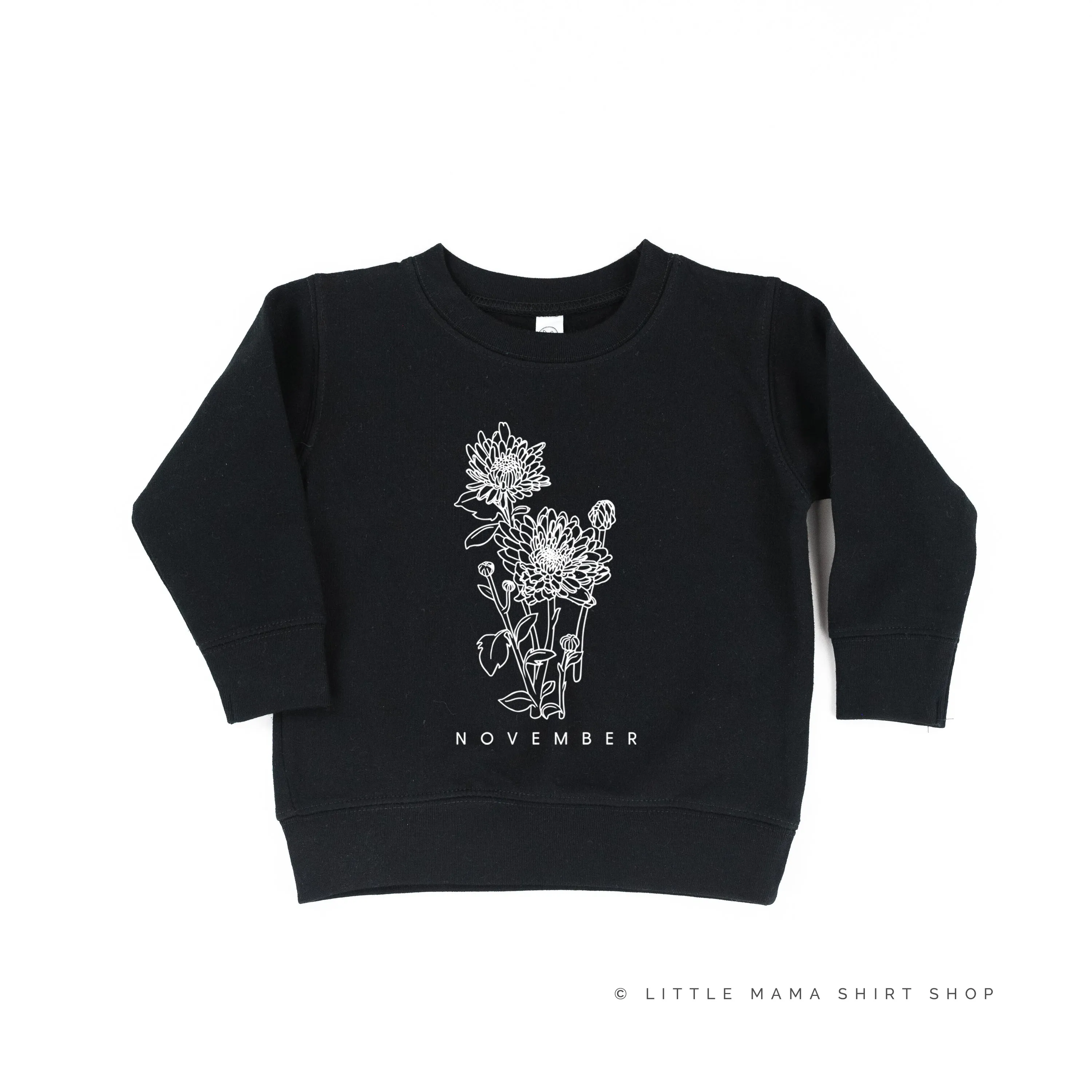 NOVEMBER BIRTH FLOWER - Chrysanthemum - Child Sweater