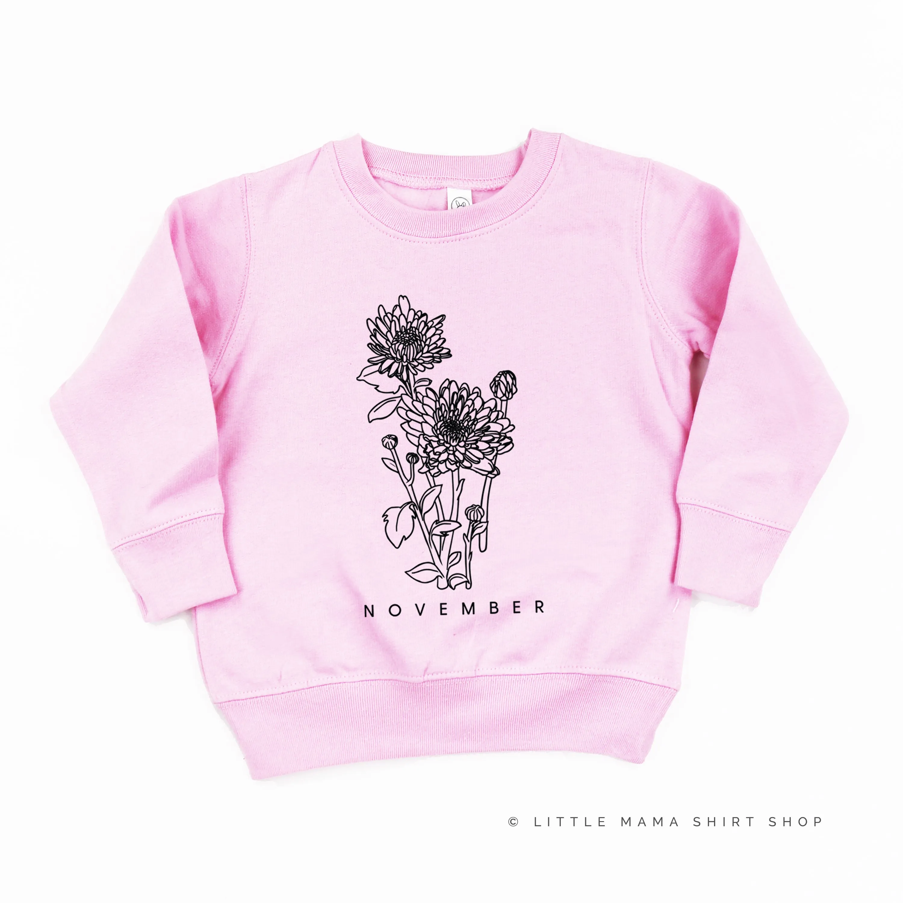 NOVEMBER BIRTH FLOWER - Chrysanthemum - Child Sweater