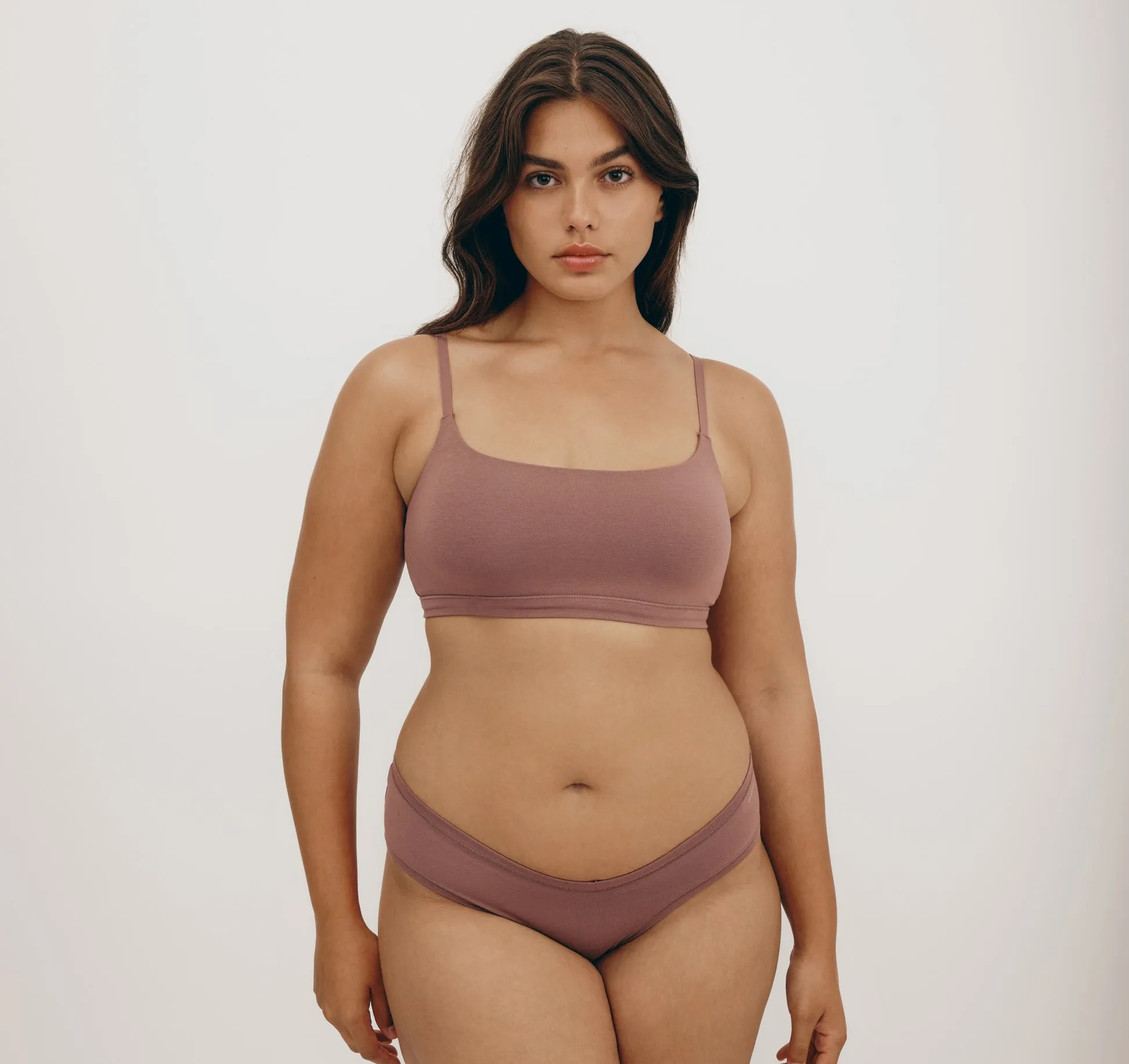 Organic Basics Flex Hipster - Rose Wood