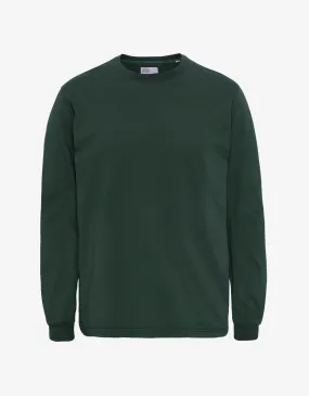 Oversized Organic LS T-shirt - Hunter Green