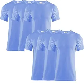 Pack of 6 Men's Extreme Hot 0.45 TOG Thermal Underwear Short Sleeve Vest Free Post Size S-XXL (Blue, XLarge)