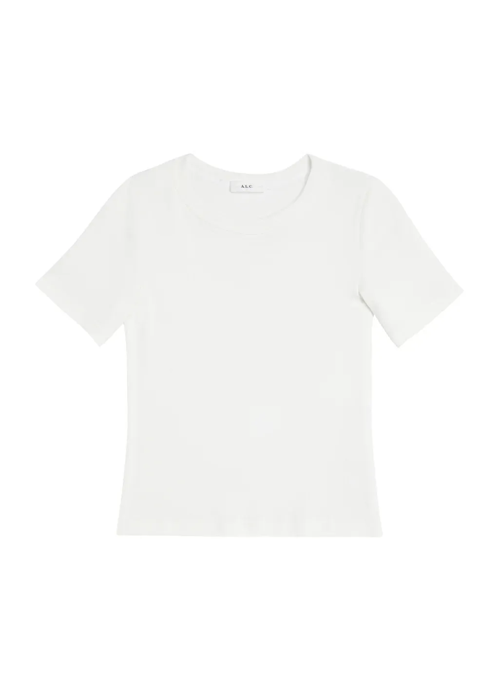 Paloma Cotton Rib Baby Tee - White