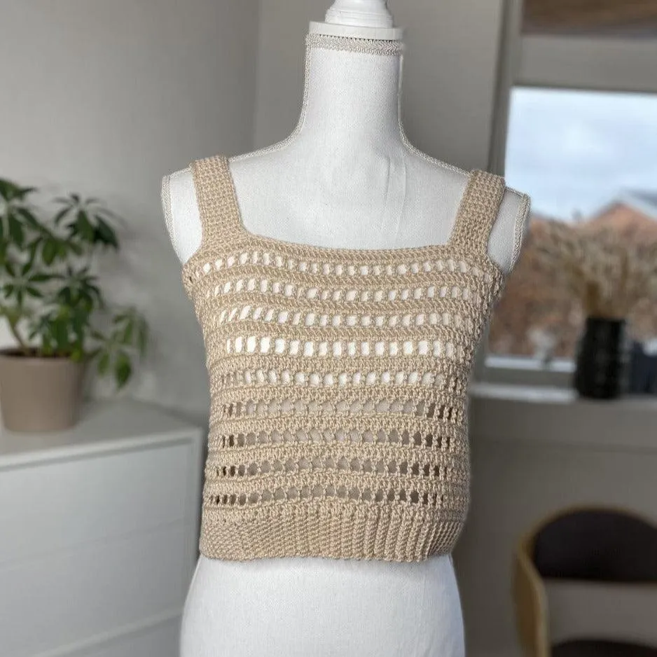 PATTERN: Crochet Mesh Crop Top