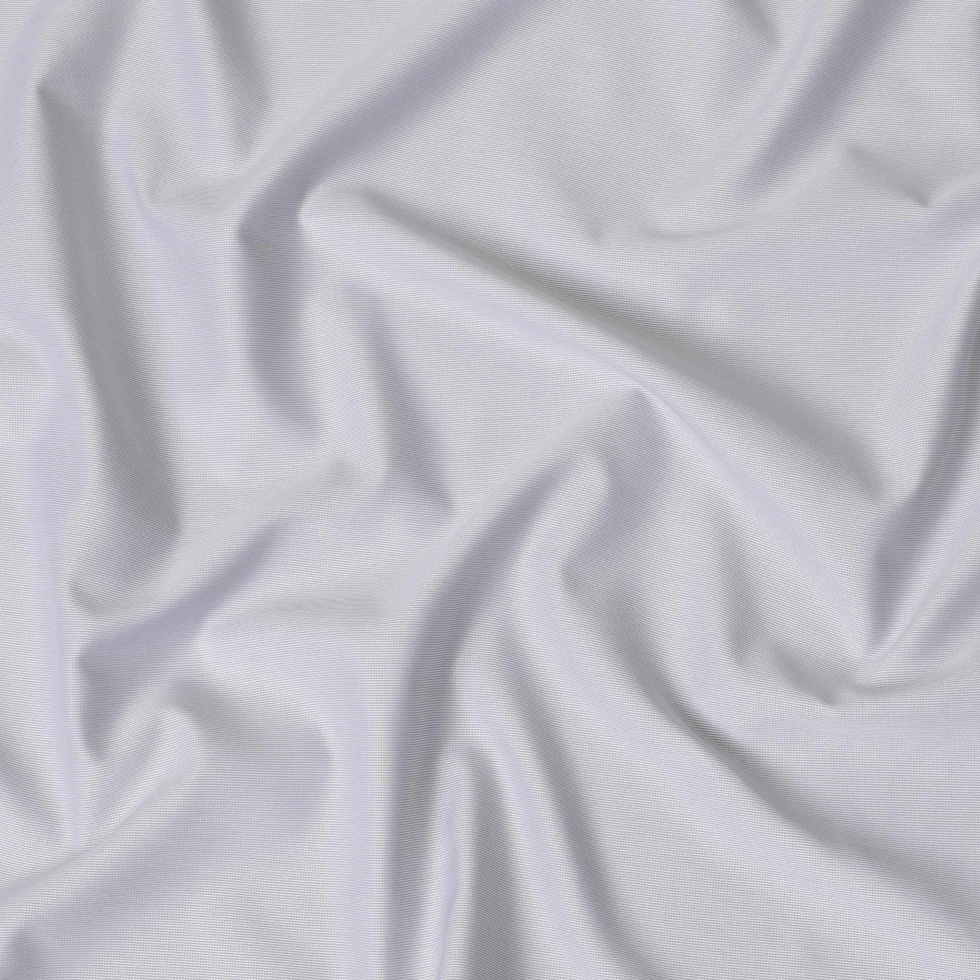 Pearl grey Premium 100% cotton shirting fabric with same tone self design-D16842