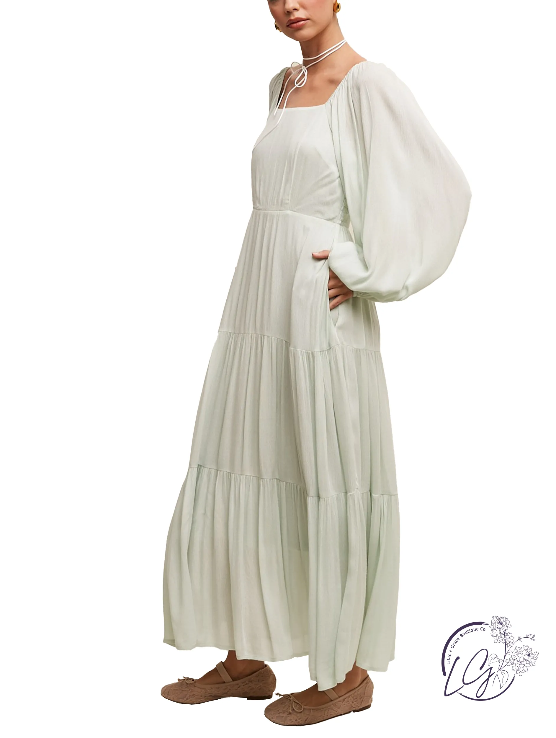 Playing The Field Tiered Maxi Dress