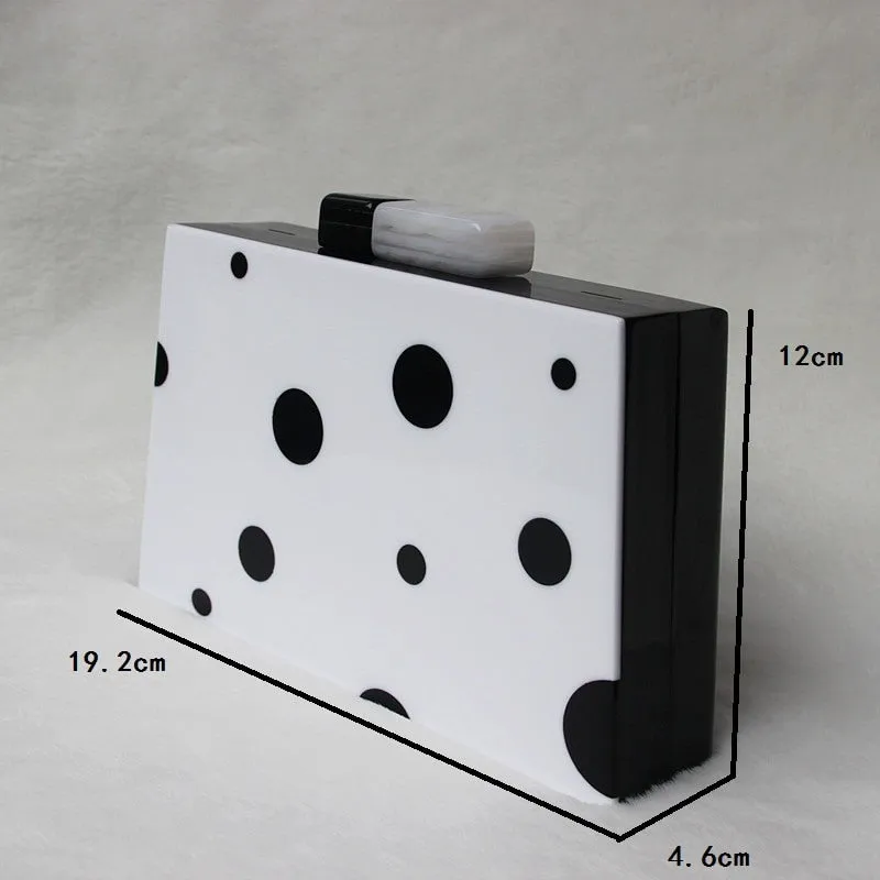 Polka Dot Acrylic Handbag