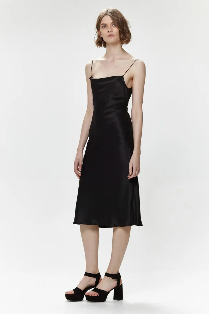 Posie Silk Dress - Black