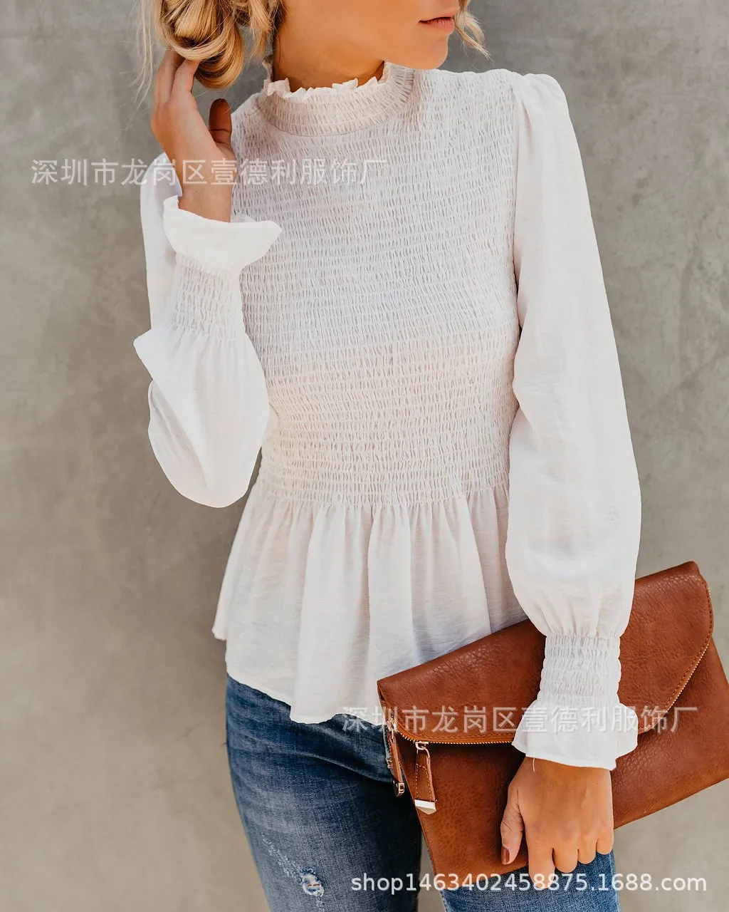 Pure Color Long Sleeve Shirt