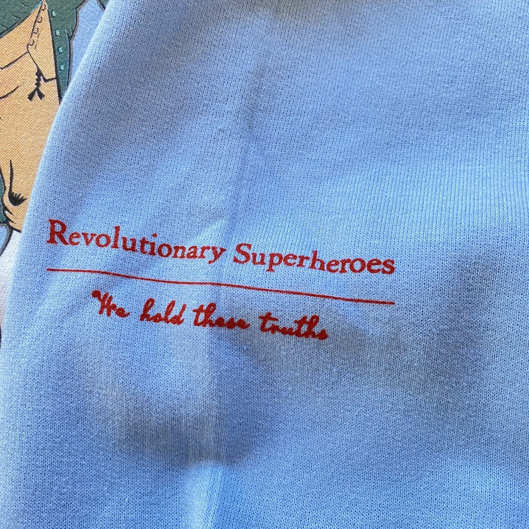 "Revolutionary Superheroes" with George Washington Hooded sweatshirt and Crewneck sweatshirt