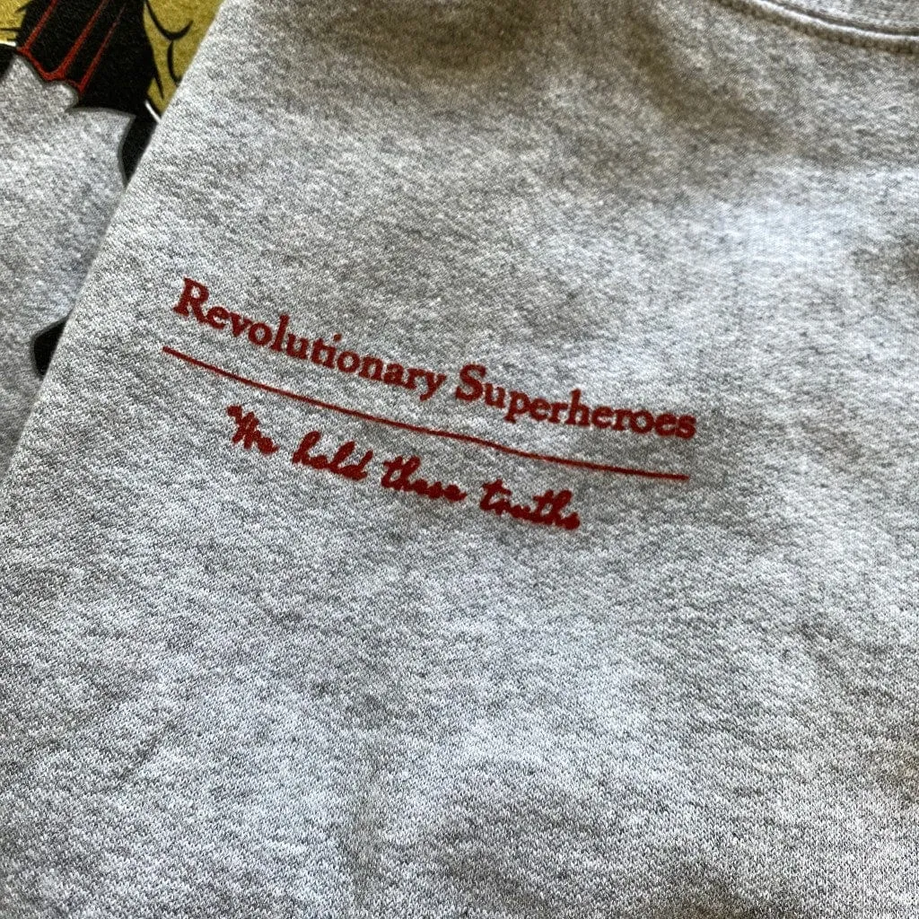 "Revolutionary Superheroes" with George Washington Hooded sweatshirt and Crewneck sweatshirt