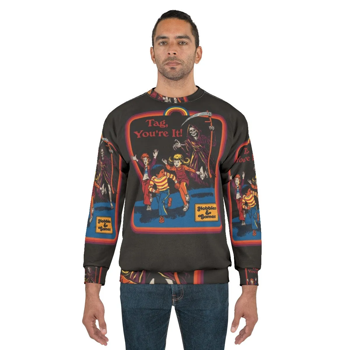 "Tag You're It" Retro Vintage Horror Sweatshirt