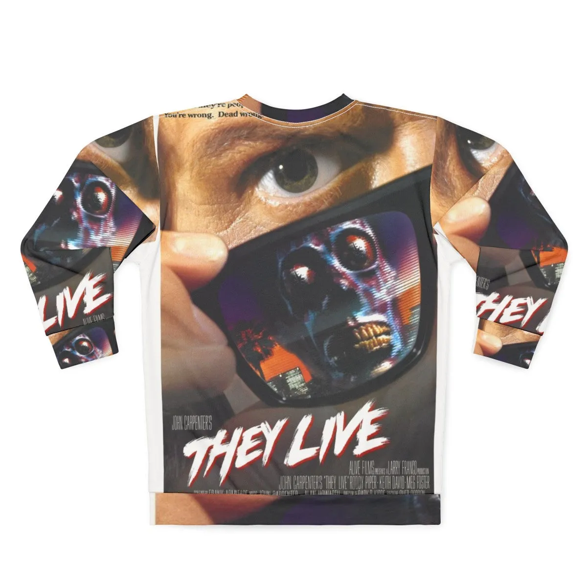 "They Live" Sci-Fi Horror Sweatshirt