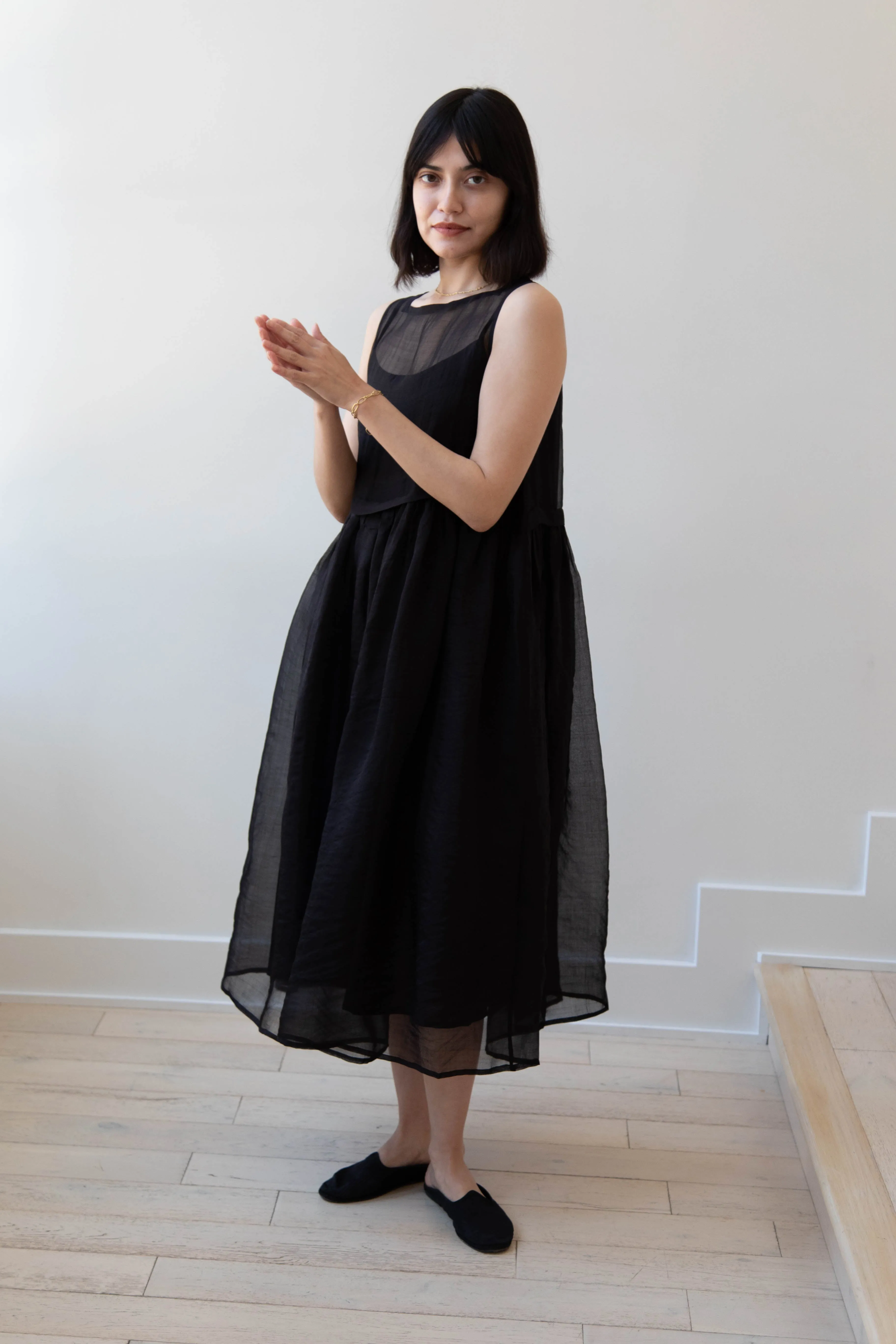 RB by Runaway Bicycle | Silk Organza Anna Dress in Black