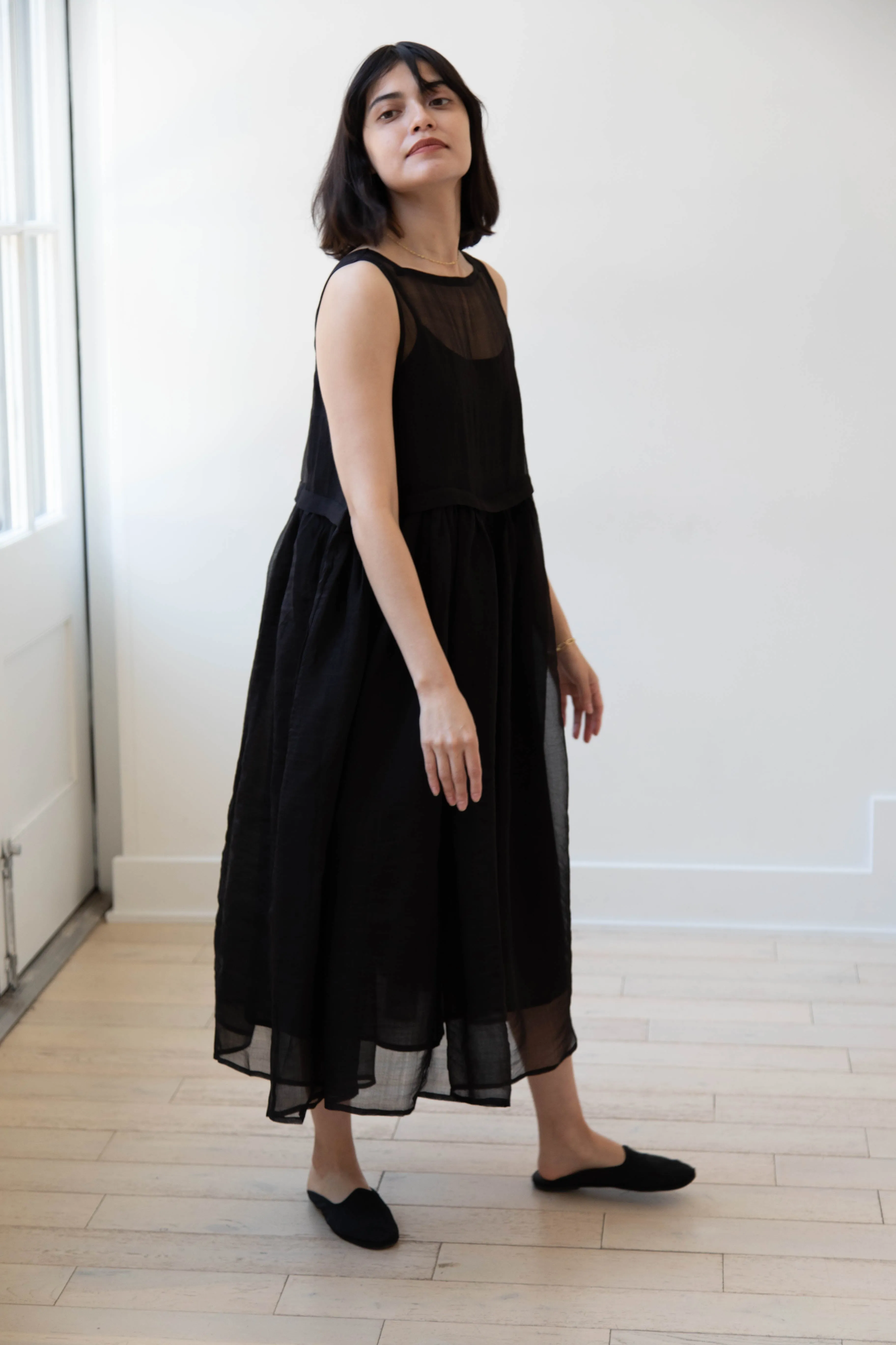 RB by Runaway Bicycle | Silk Organza Anna Dress in Black