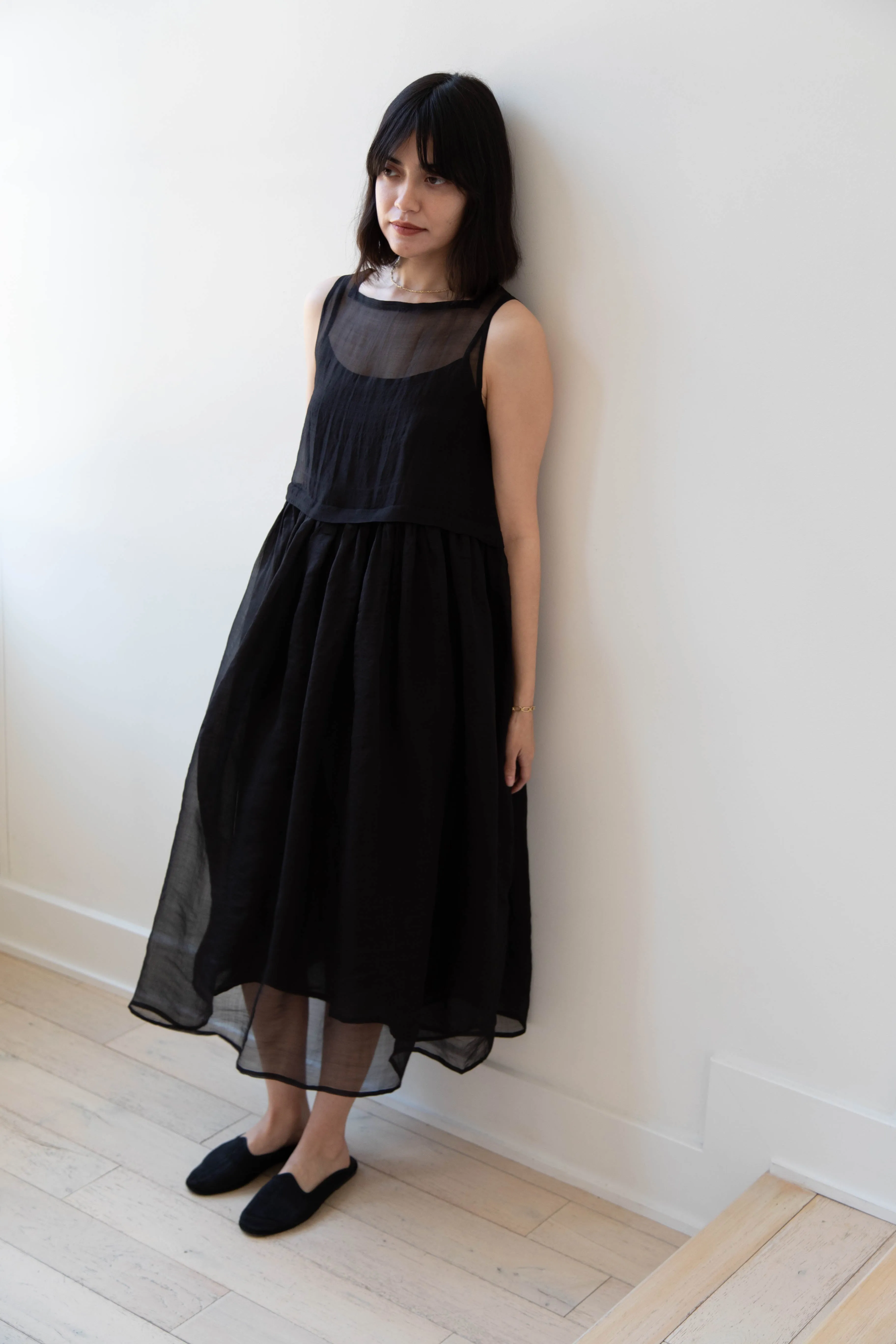 RB by Runaway Bicycle | Silk Organza Anna Dress in Black