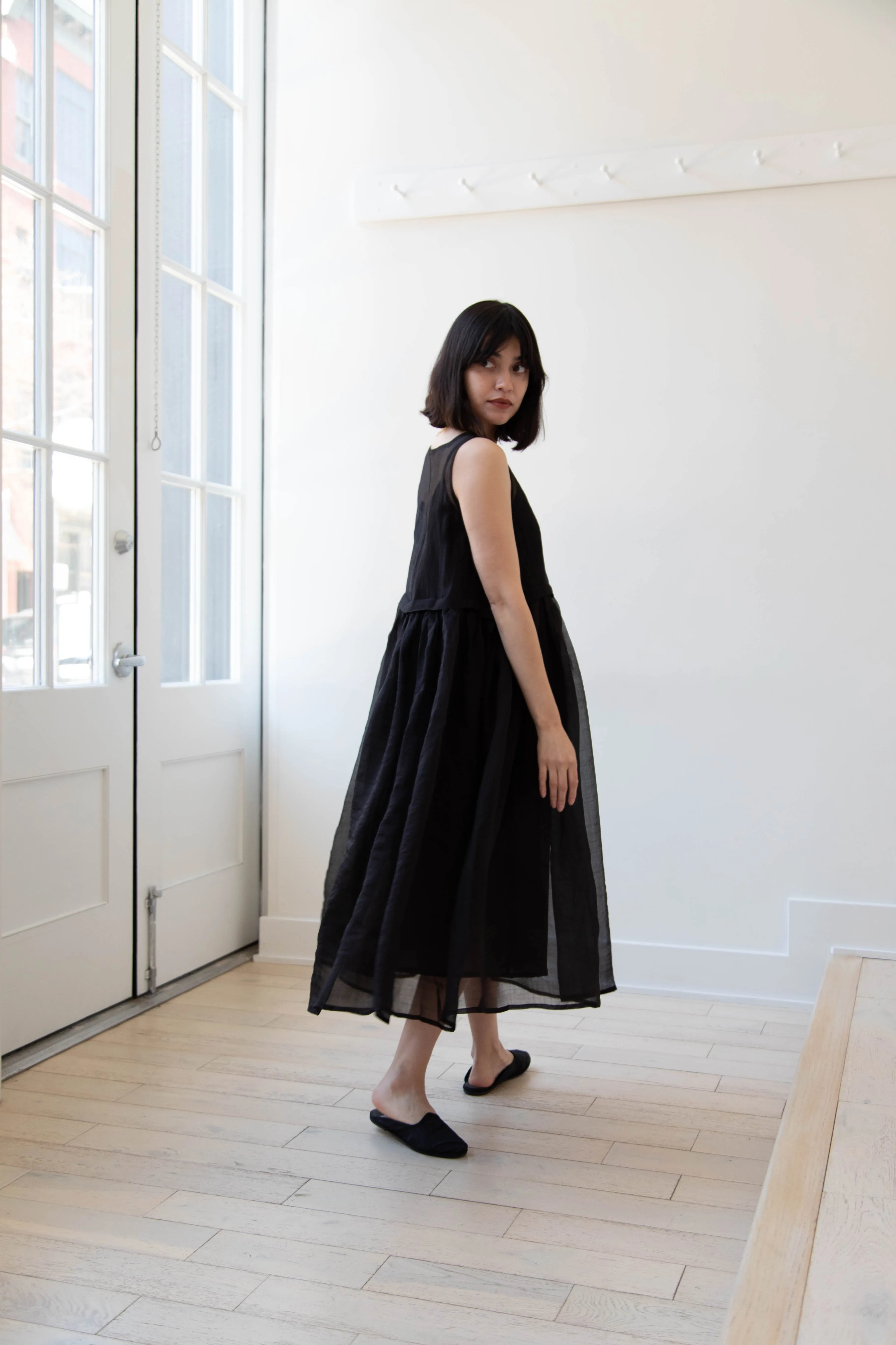 RB by Runaway Bicycle | Silk Organza Anna Dress in Black