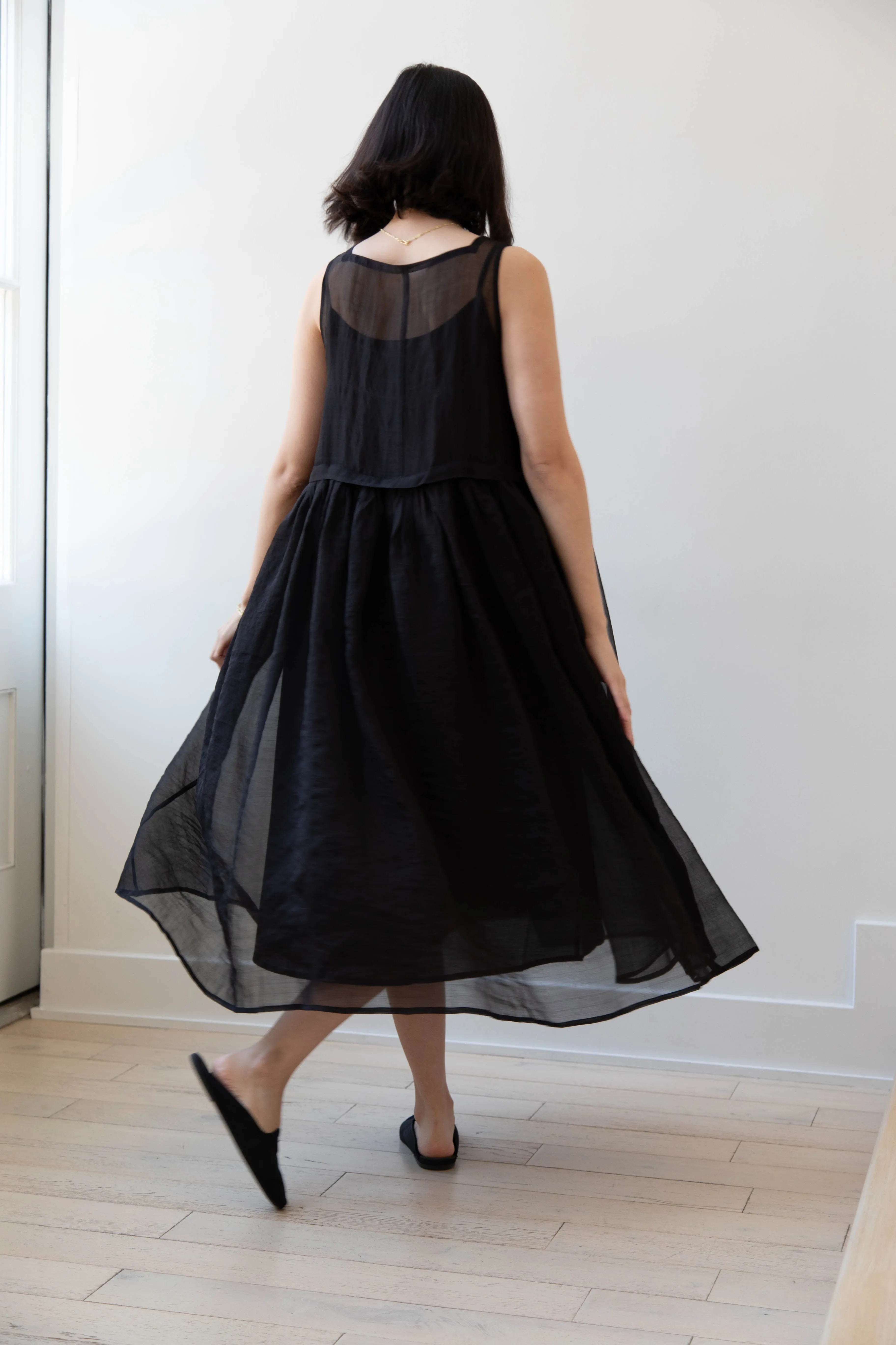 RB by Runaway Bicycle | Silk Organza Anna Dress in Black