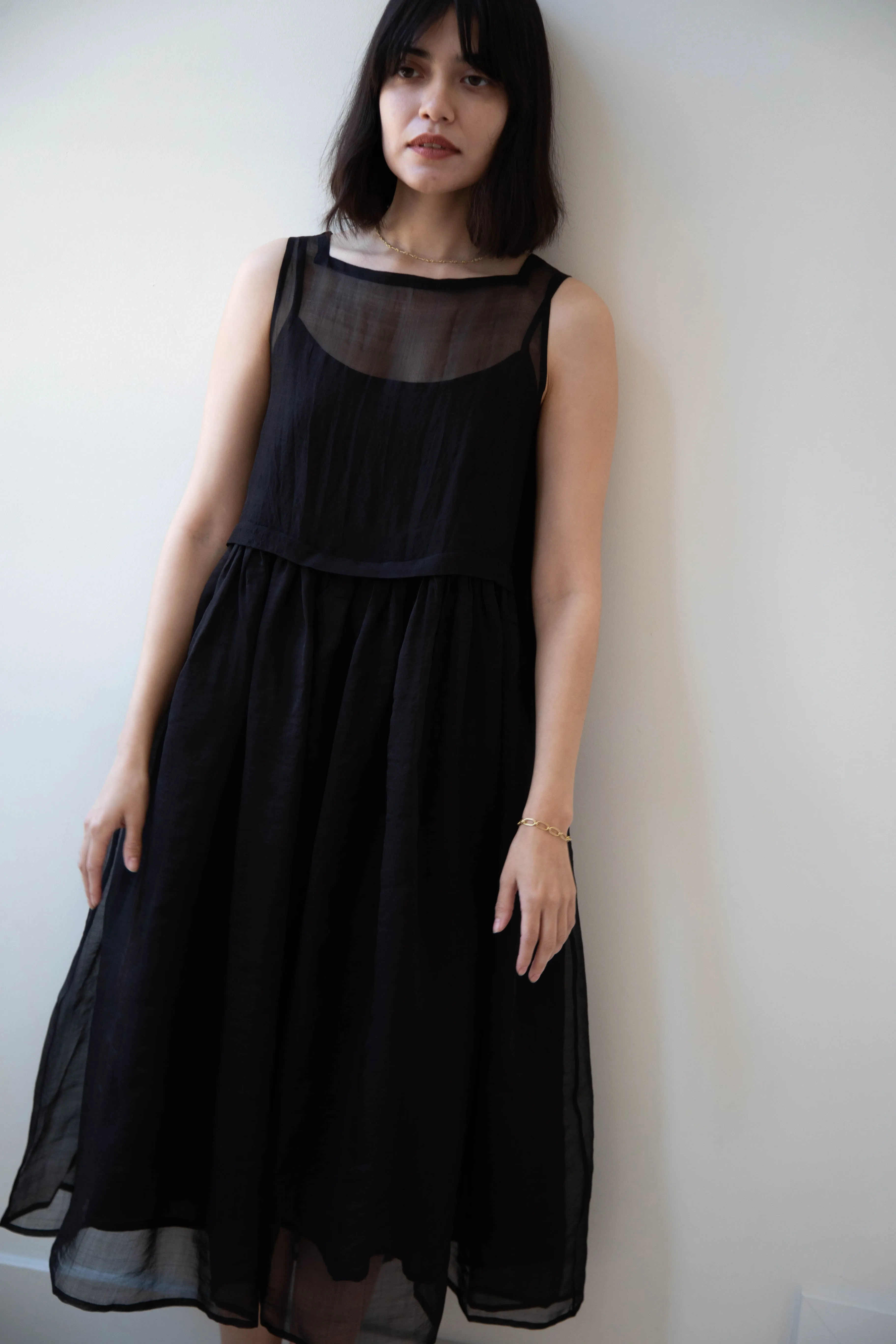 RB by Runaway Bicycle | Silk Organza Anna Dress in Black