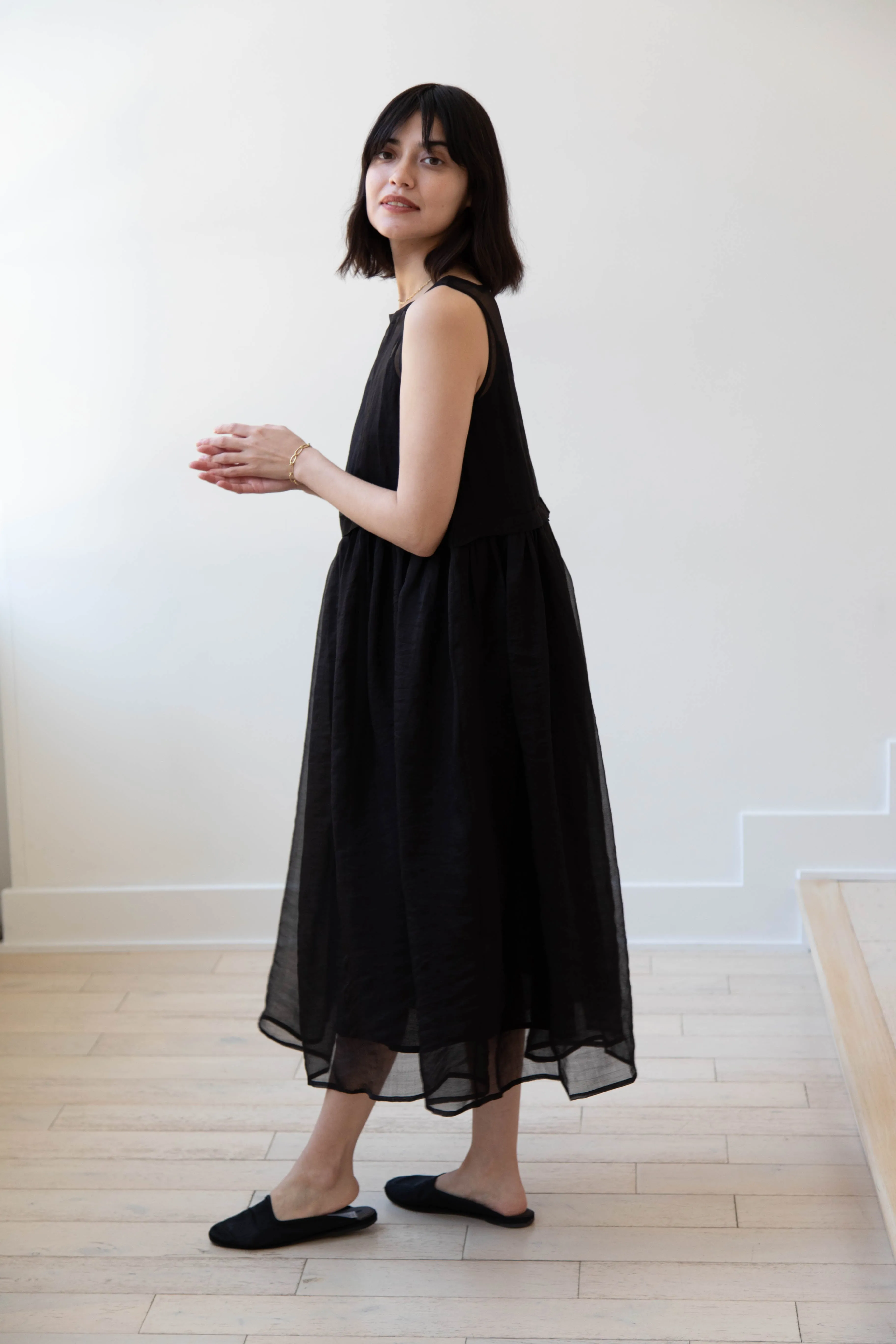 RB by Runaway Bicycle | Silk Organza Anna Dress in Black