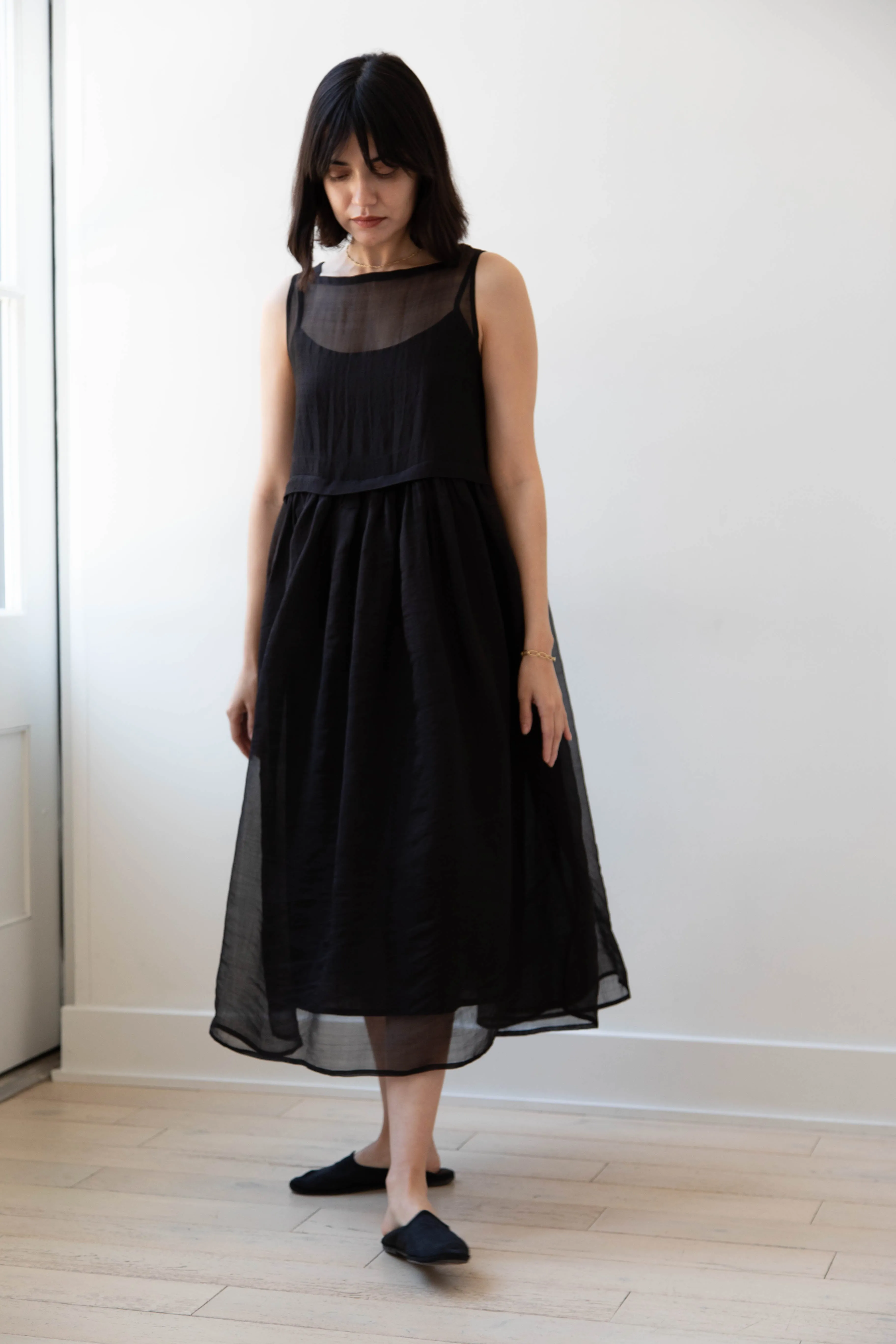 RB by Runaway Bicycle | Silk Organza Anna Dress in Black