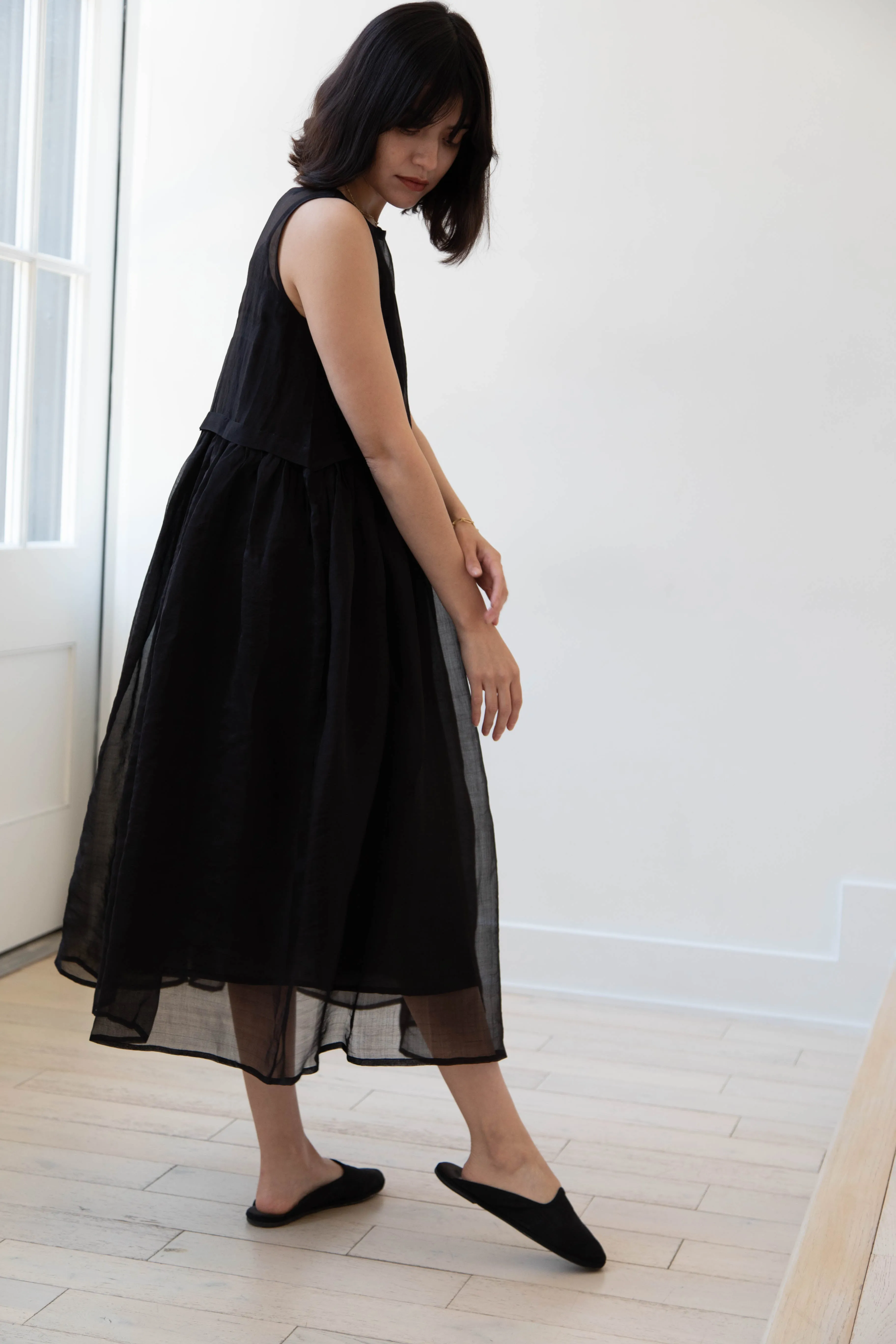 RB by Runaway Bicycle | Silk Organza Anna Dress in Black