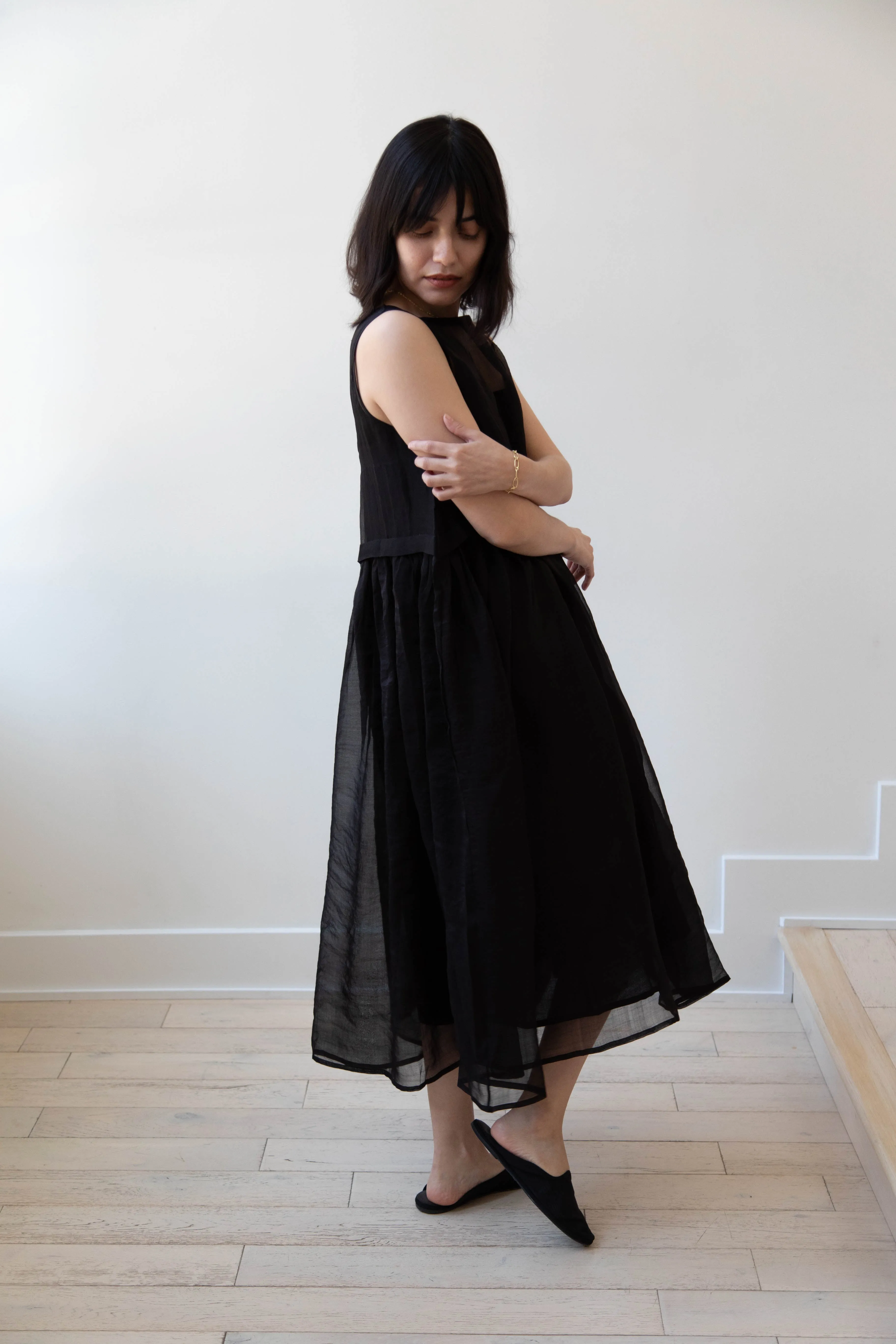 RB by Runaway Bicycle | Silk Organza Anna Dress in Black