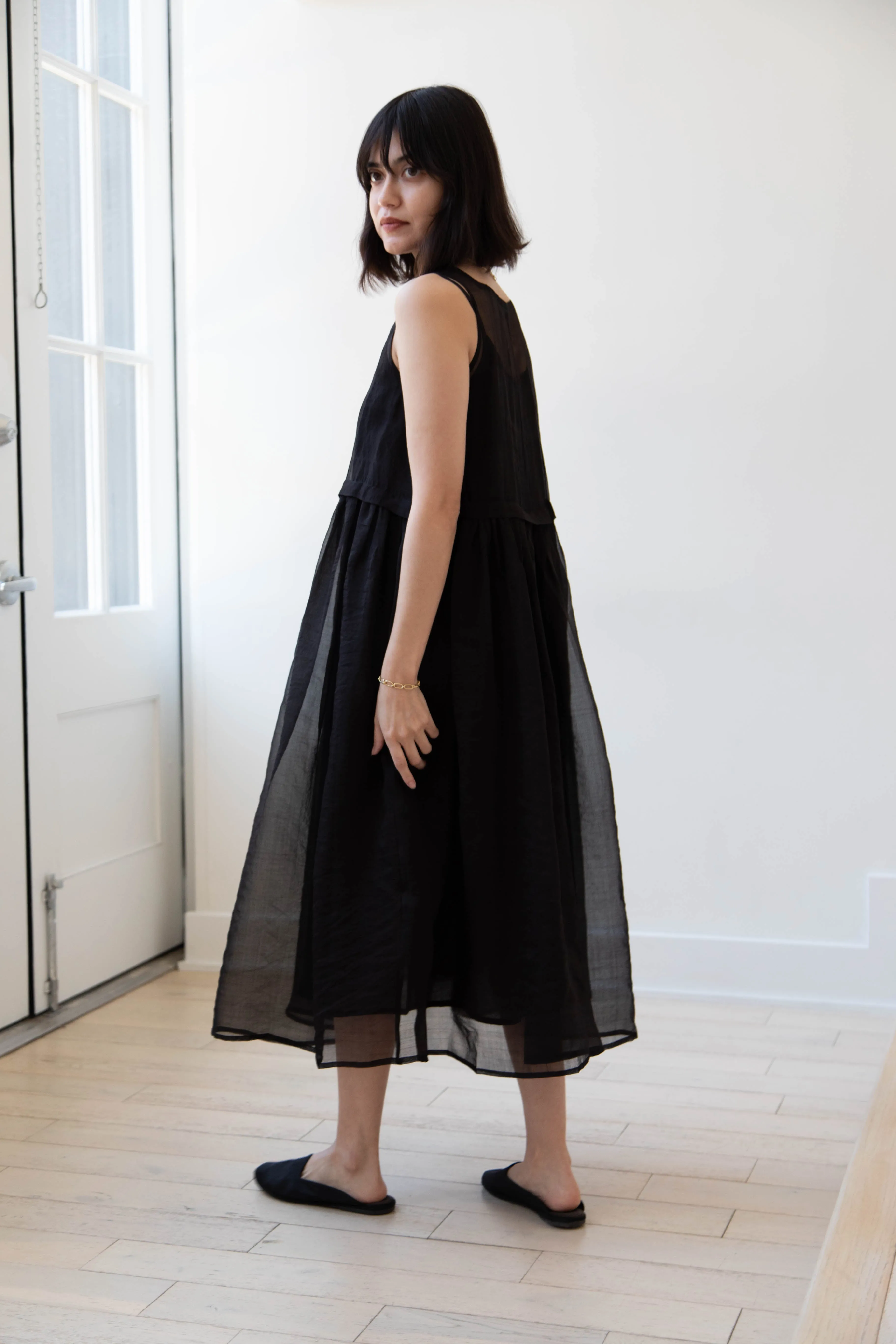 RB by Runaway Bicycle | Silk Organza Anna Dress in Black