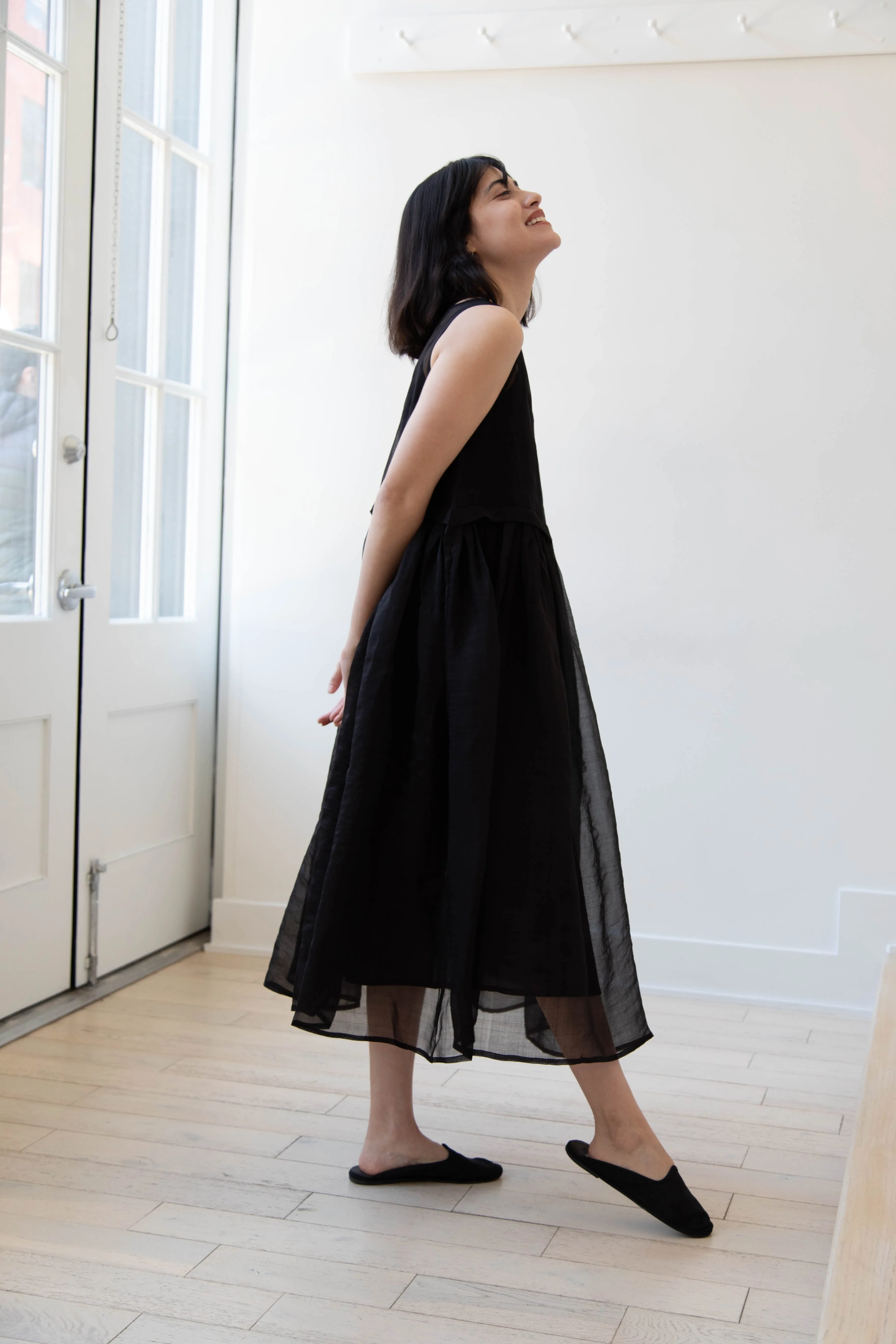 RB by Runaway Bicycle | Silk Organza Anna Dress in Black