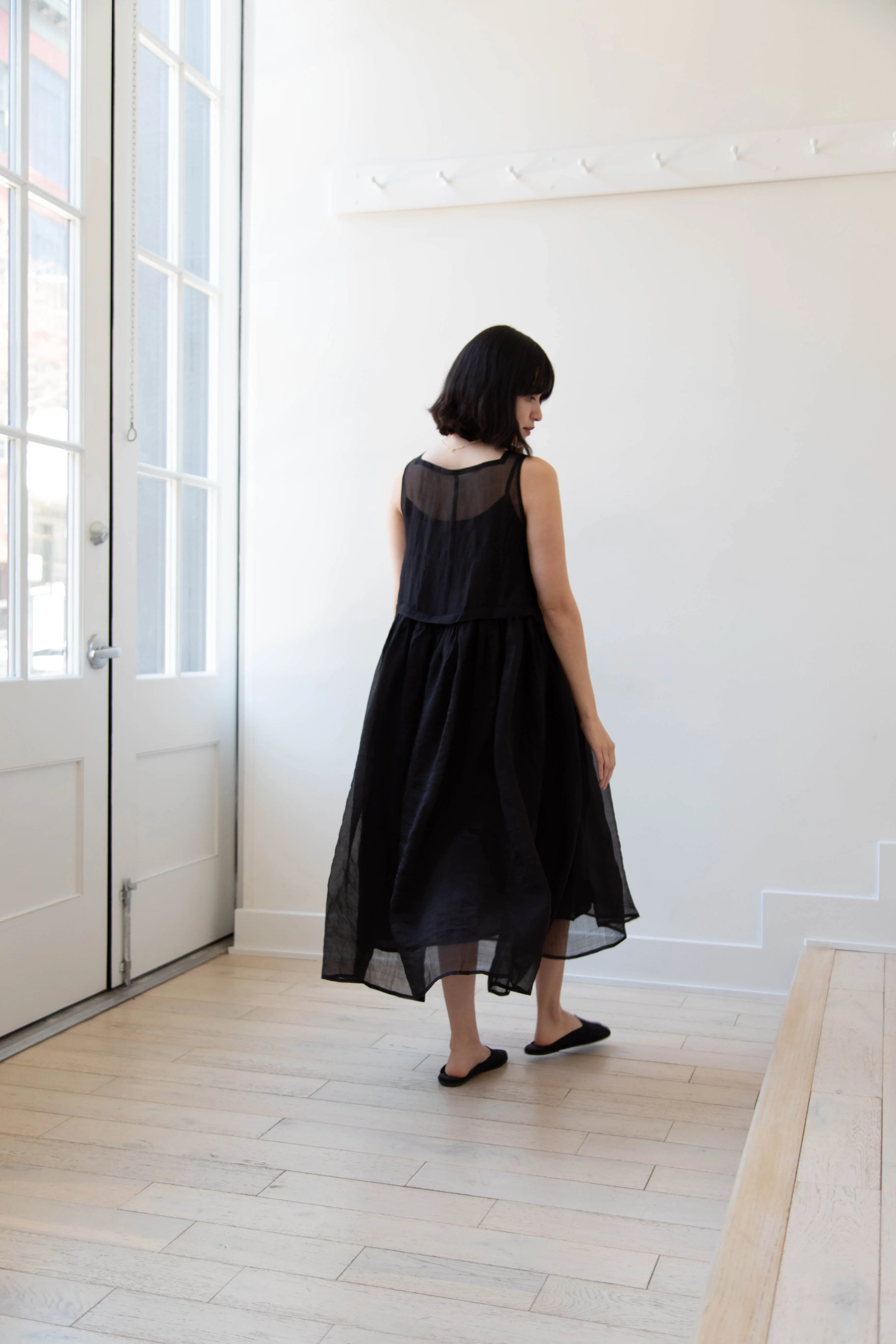 RB by Runaway Bicycle | Silk Organza Anna Dress in Black