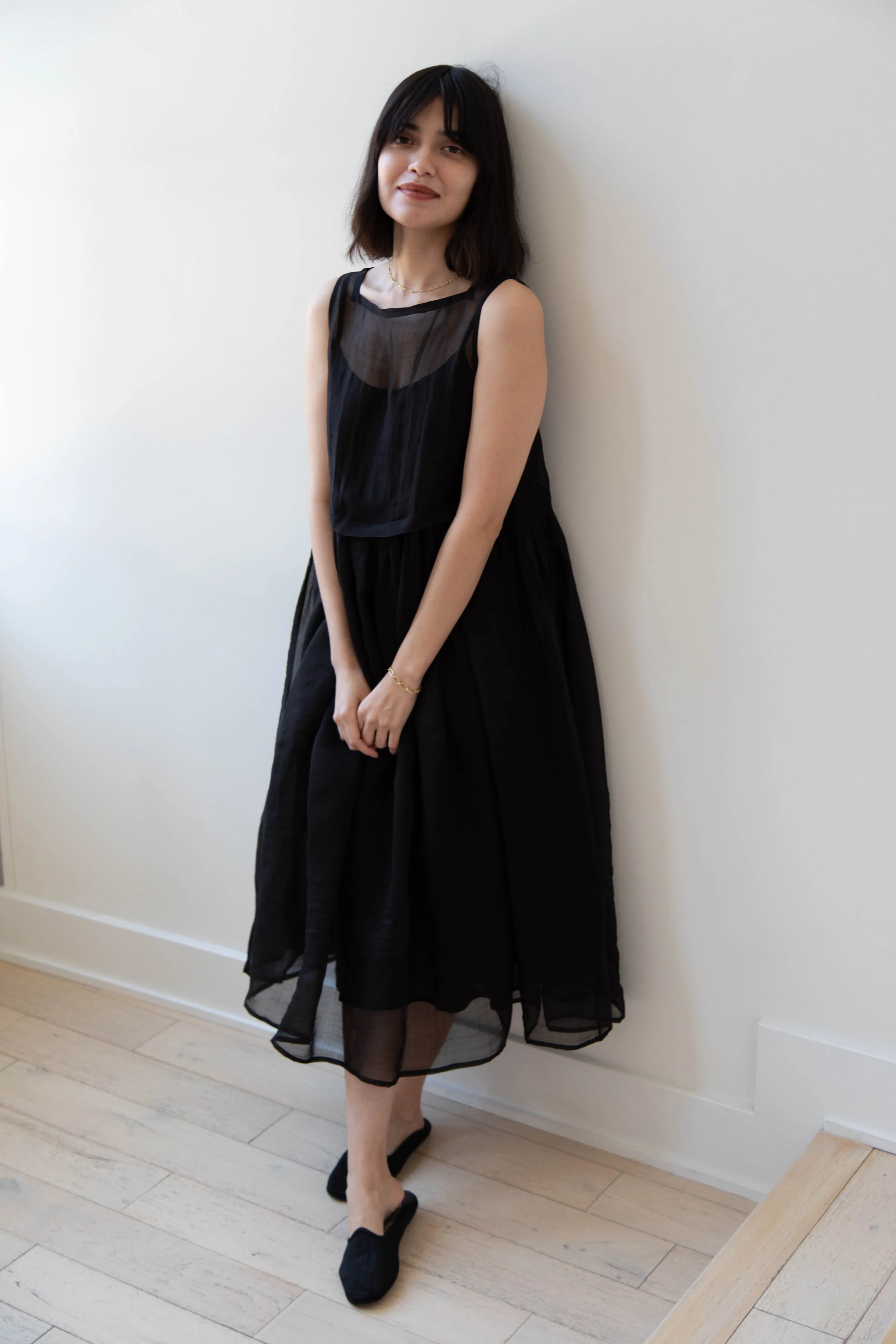 RB by Runaway Bicycle | Silk Organza Anna Dress in Black