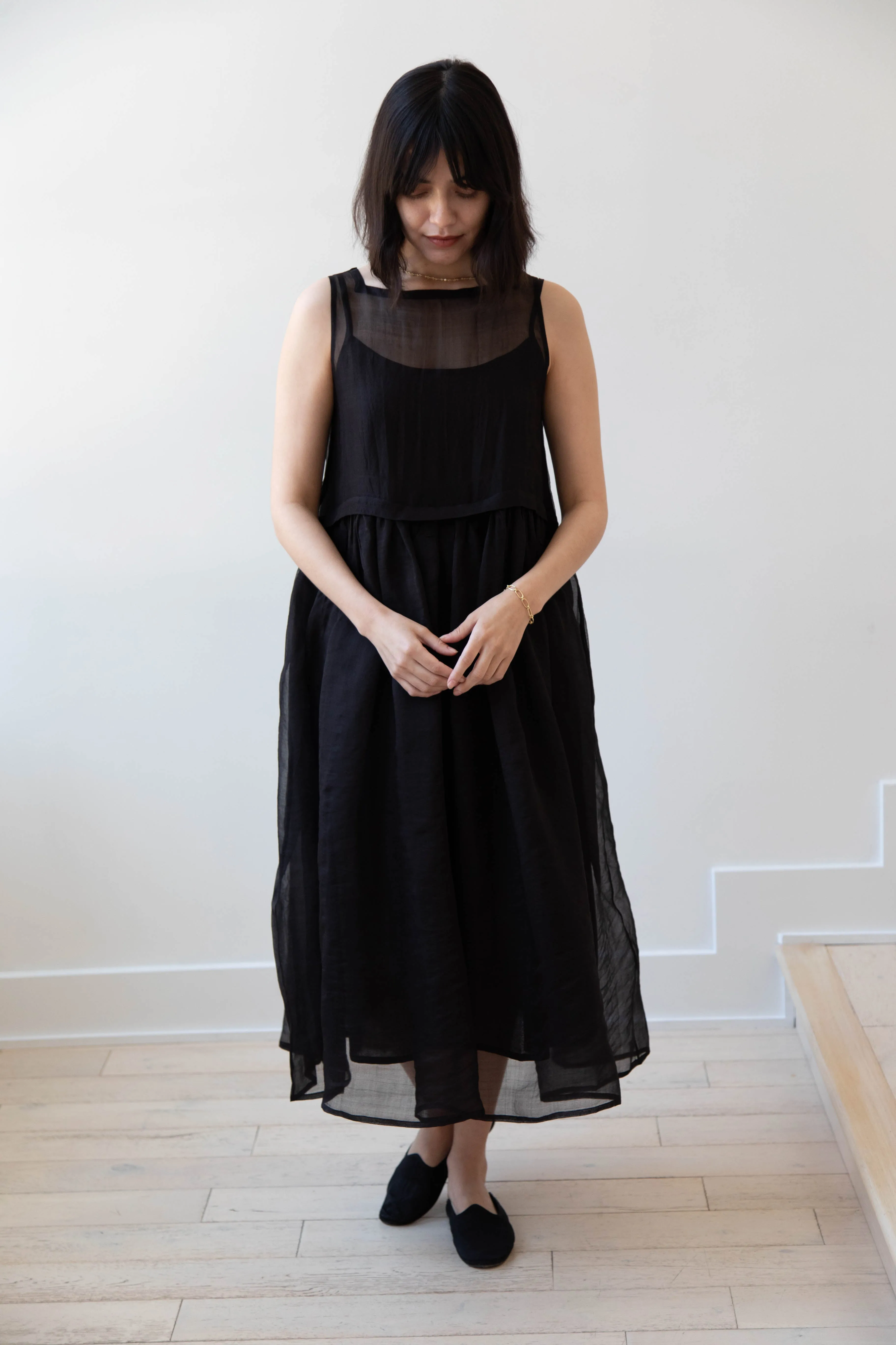 RB by Runaway Bicycle | Silk Organza Anna Dress in Black