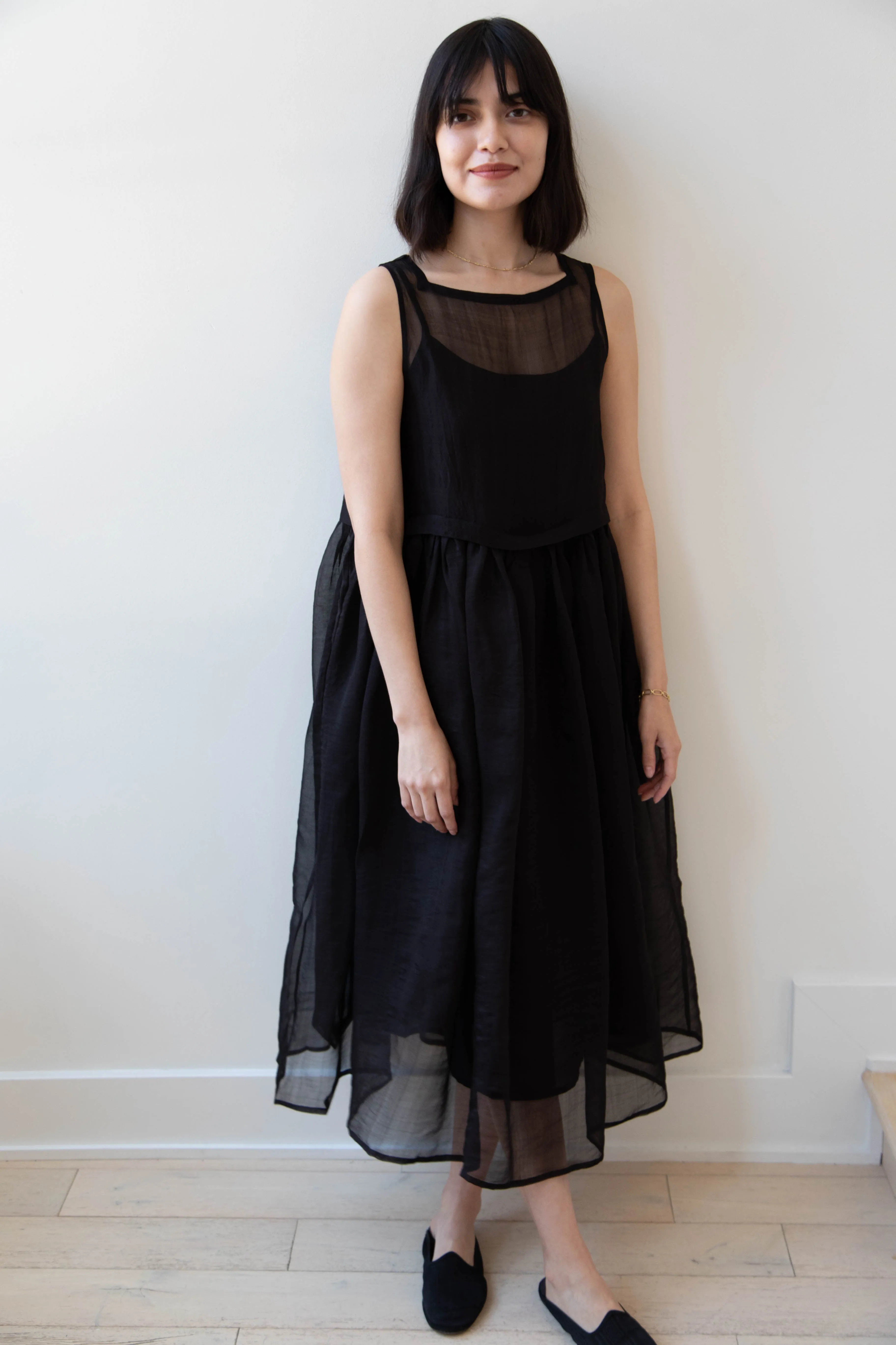 RB by Runaway Bicycle | Silk Organza Anna Dress in Black