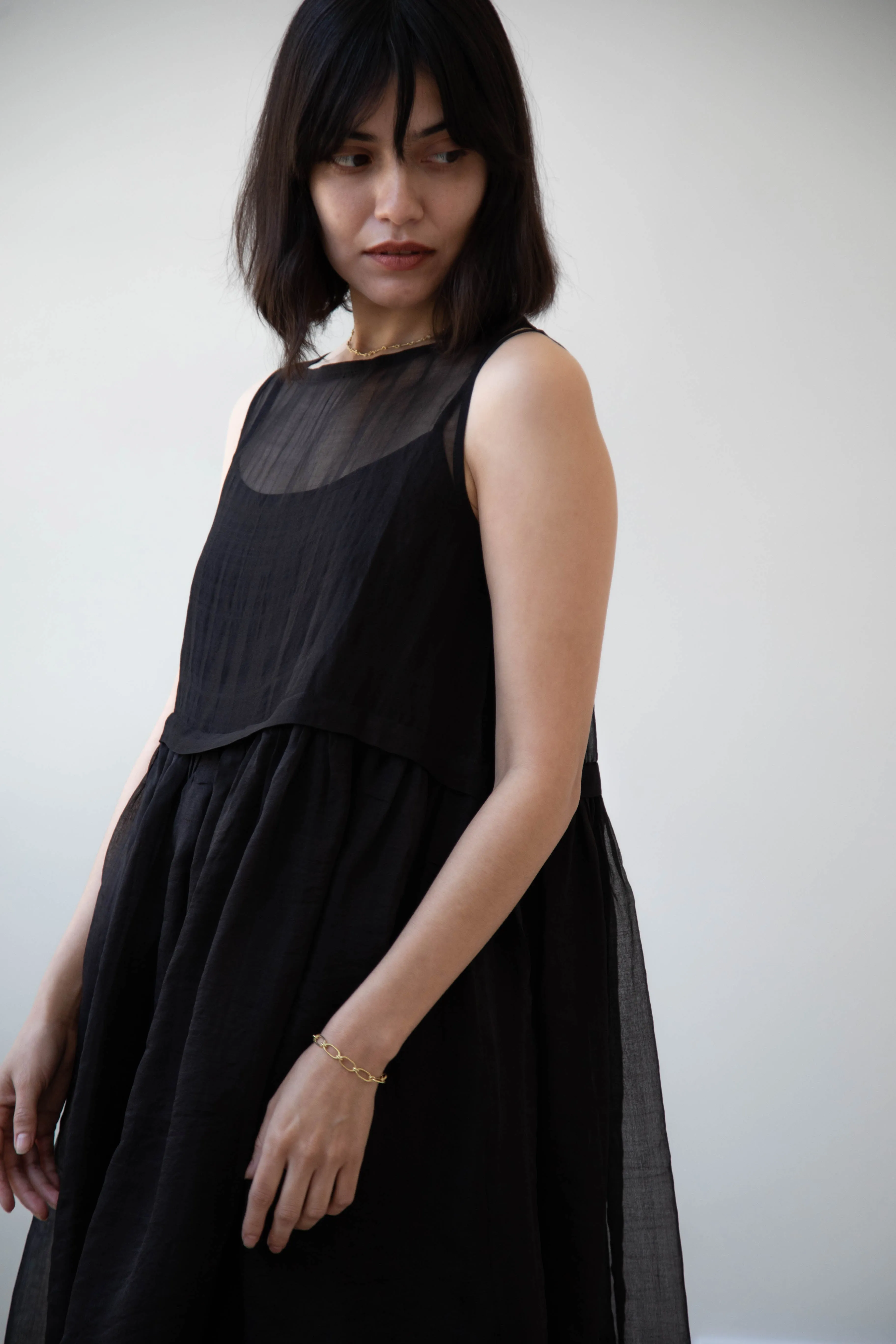 RB by Runaway Bicycle | Silk Organza Anna Dress in Black