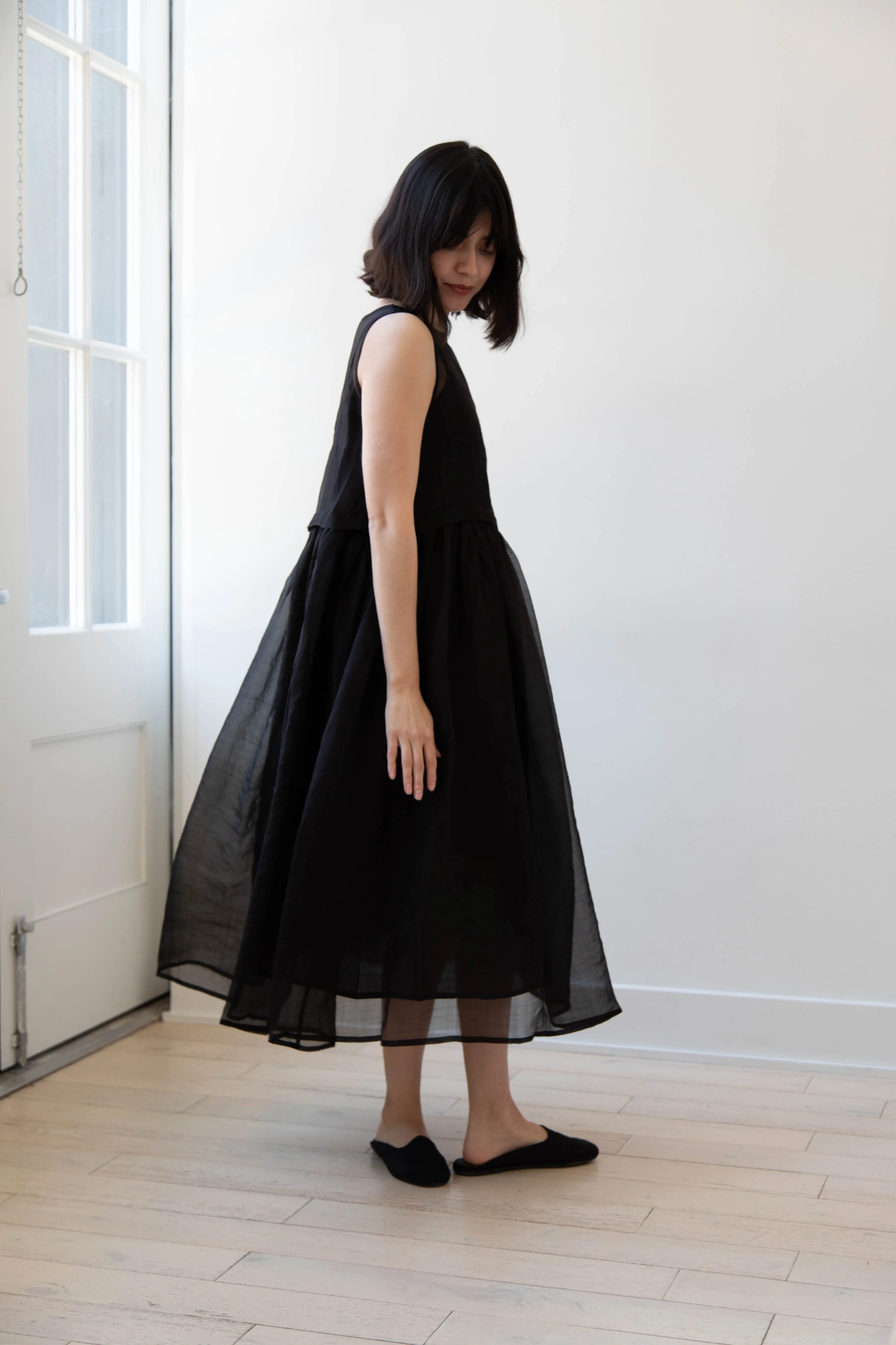 RB by Runaway Bicycle | Silk Organza Anna Dress in Black