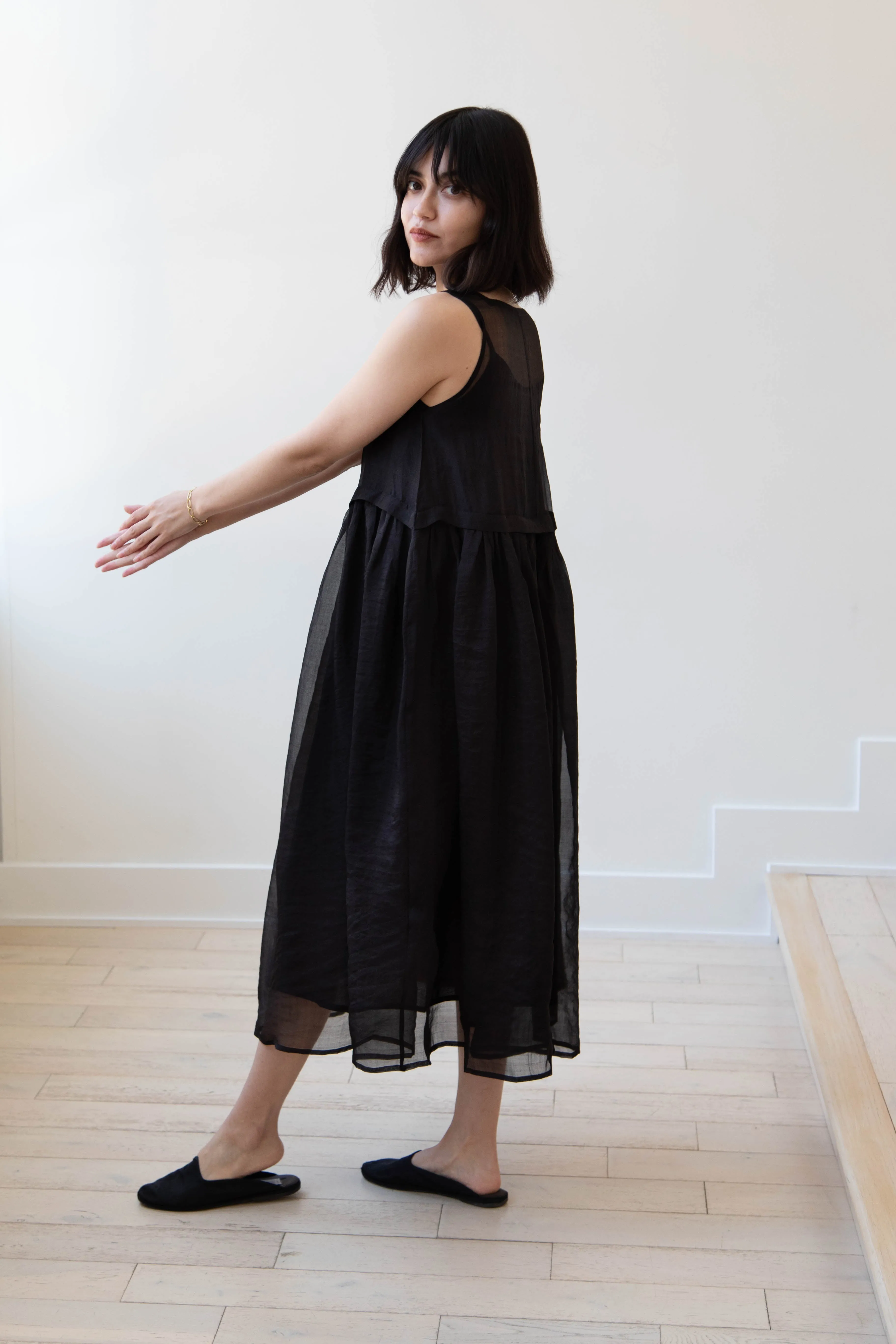 RB by Runaway Bicycle | Silk Organza Anna Dress in Black